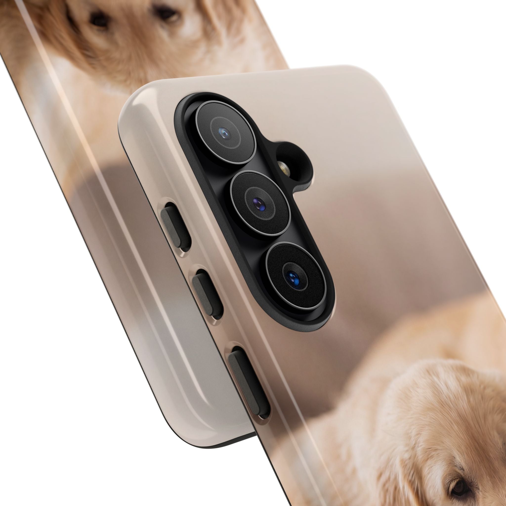 Sleepy Golden Retriever Puppy Phone Case | Cozy Cuddly Puppy Portrait | Samsung & iPhone