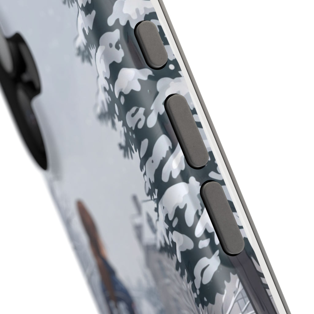 Paramedic/EMT Winter Phone Case — Magnetic Wireless Charging Cover
