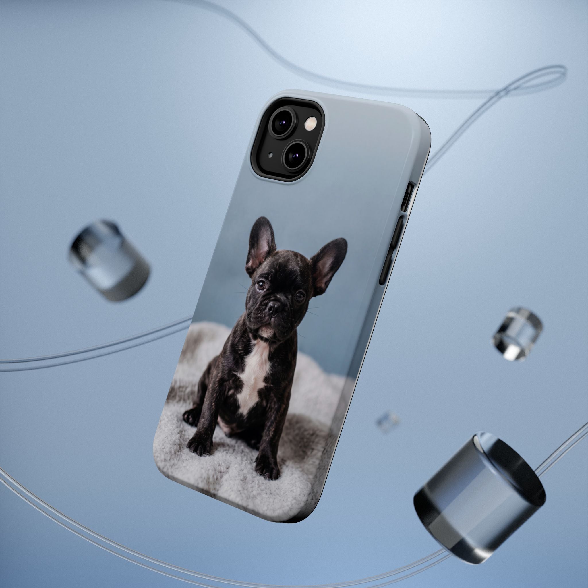 French Bulldog Puppy Phone Case — Impact-Resistant Wireless Charging Cover