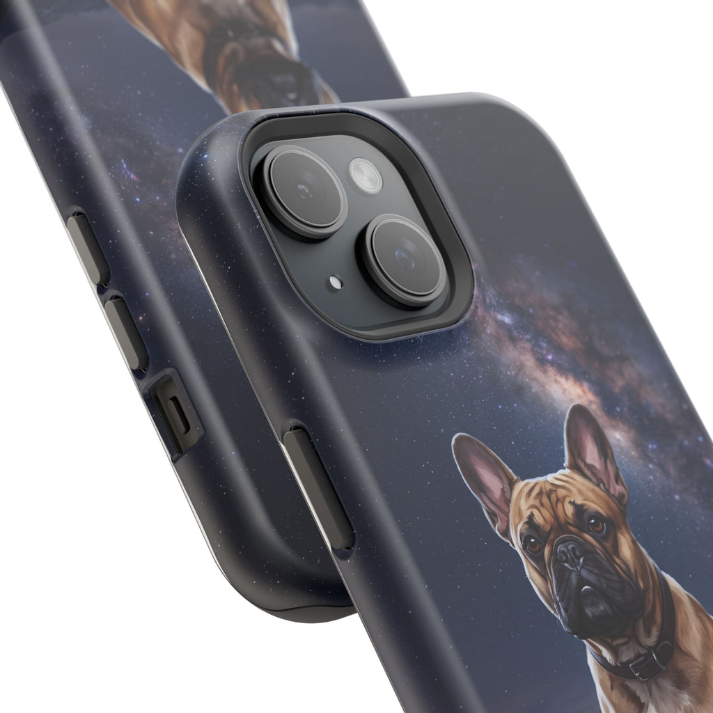 Personalized French Bulldog Starry Night Sky Phone Case — Wireless Charging Cover
