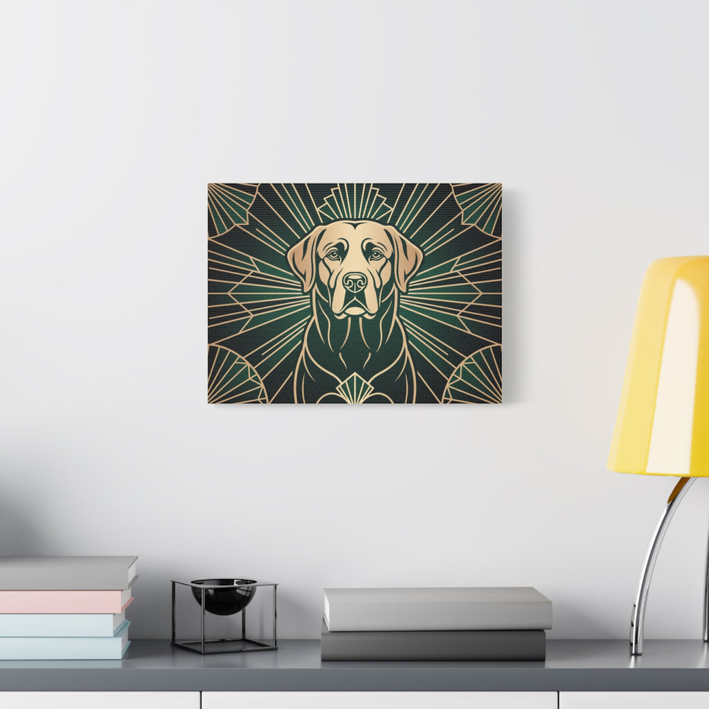 Labrador Canvas | Art Deco Fan Line Art Wall Art