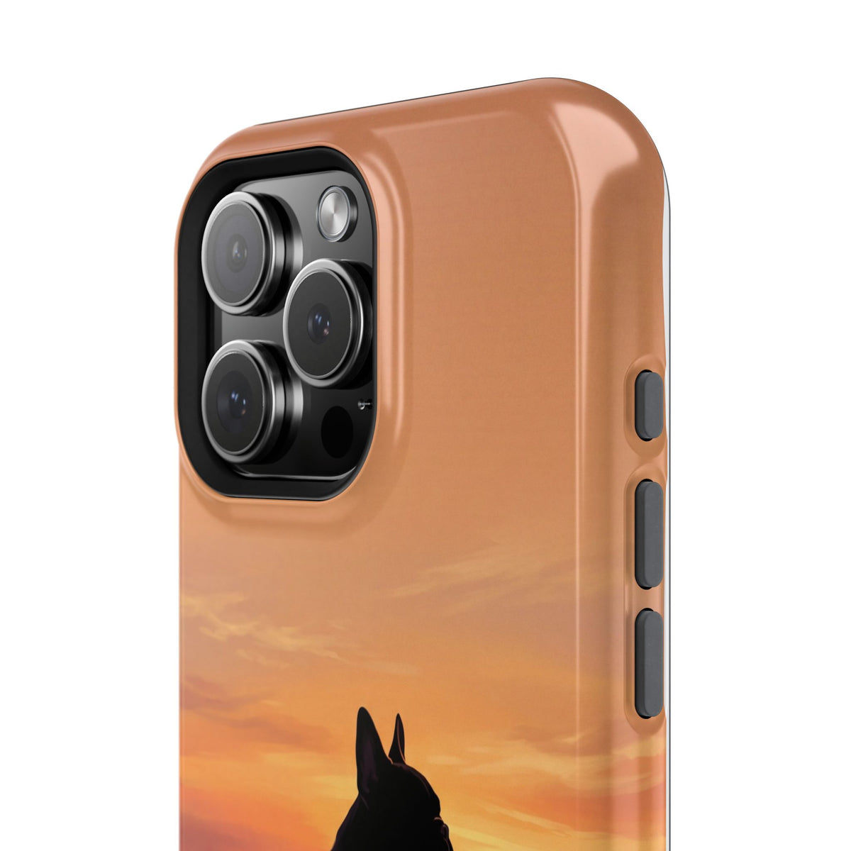 Personalized French Bulldog Desert Sunset Phone Case — Wireless Charging Cover