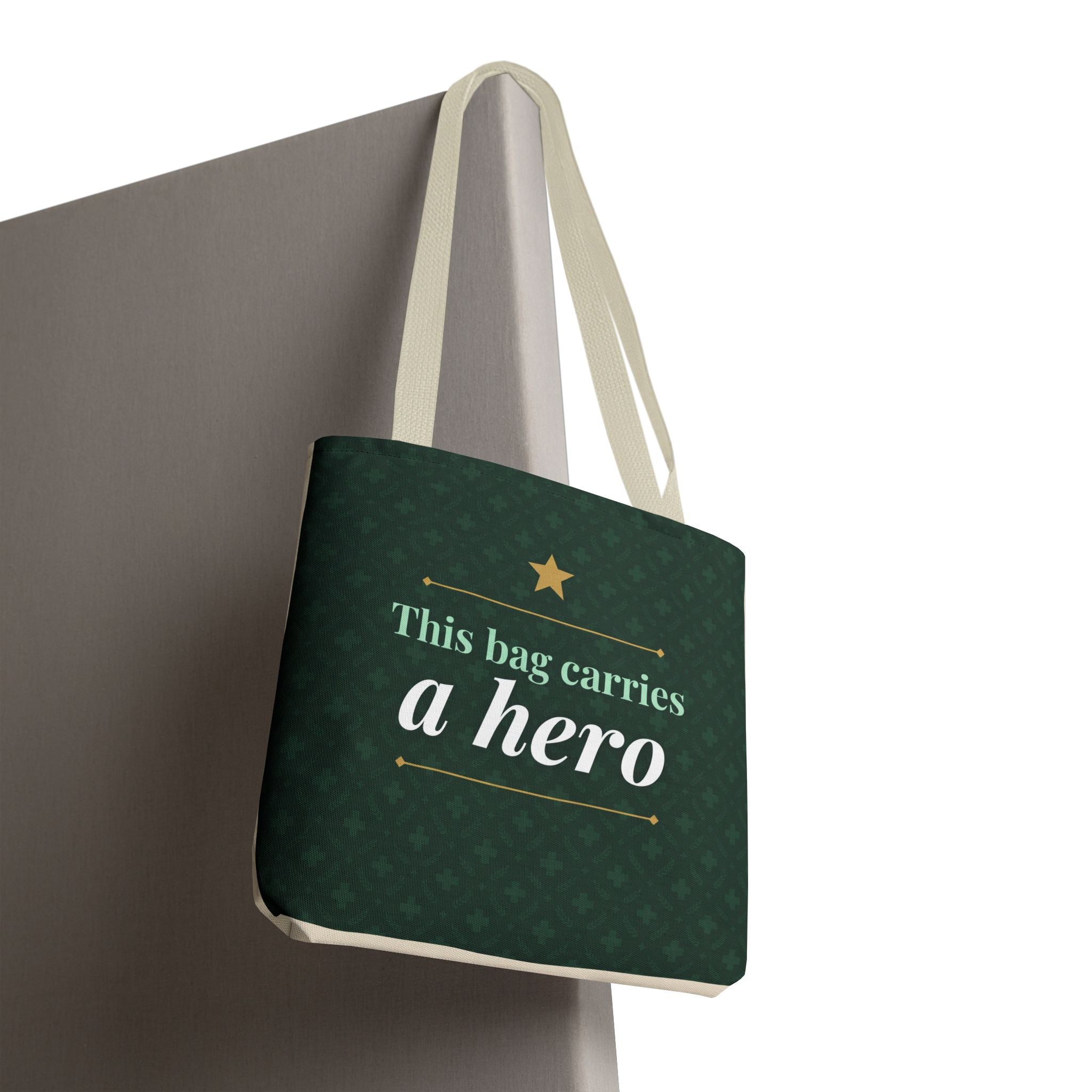 This Bag Carries a Hero Tote | Nurse Gift Tote Bag | Essential Worker Appreciation Gift | Premium Polyester Carry-All