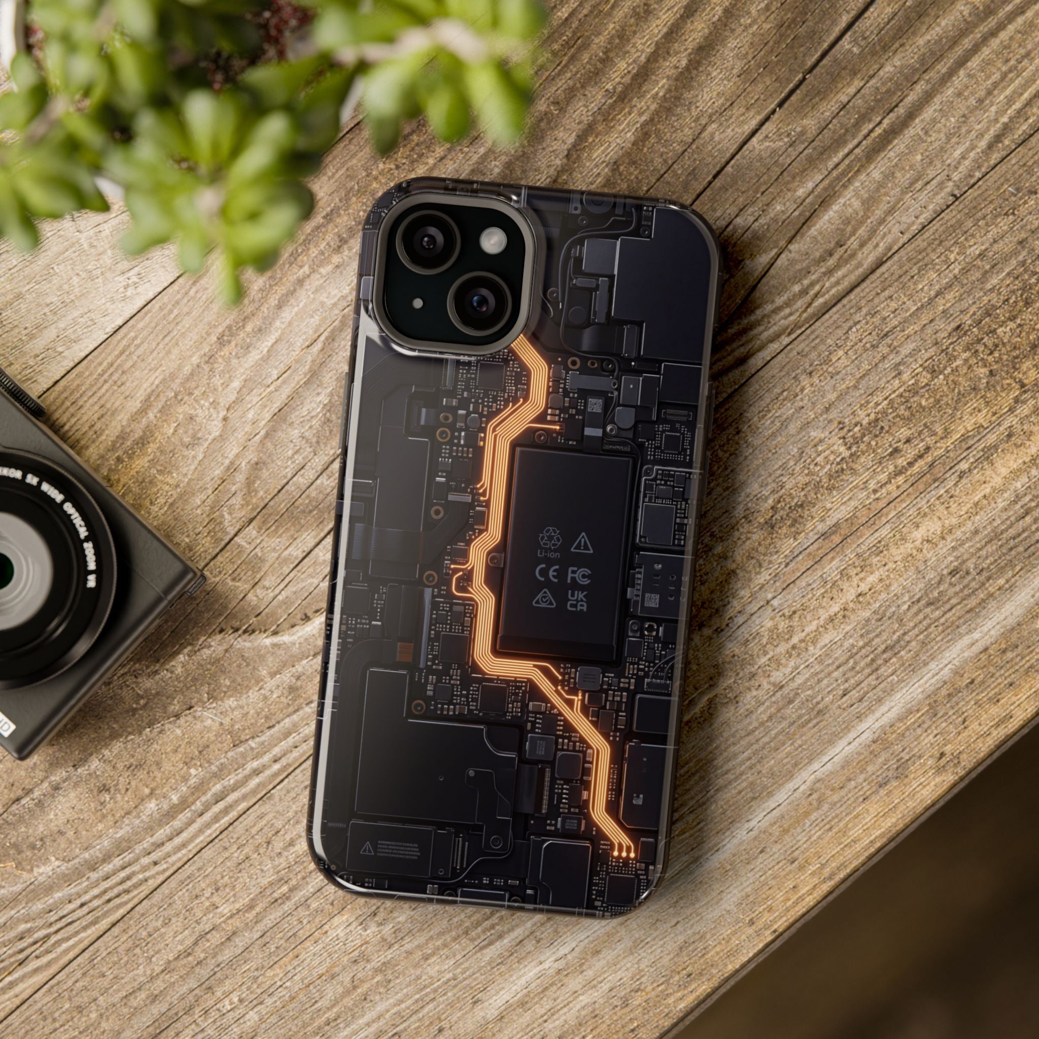 Electrician Circuit Bolt Phone Case — Impact-Resistant Wireless Charging Cover