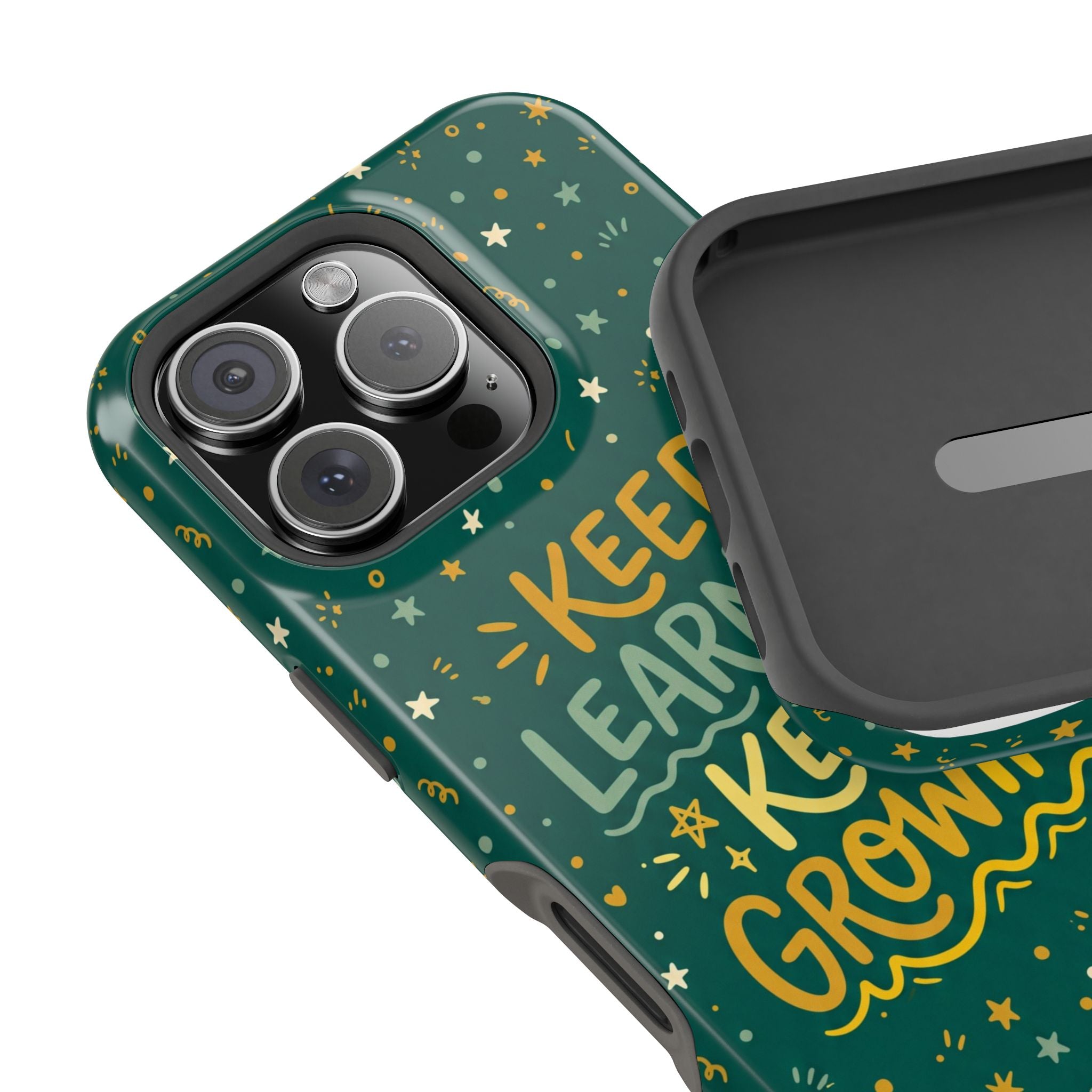 Keep Learning Keep Growing Teacher Phone Case — Wireless Charging Cover