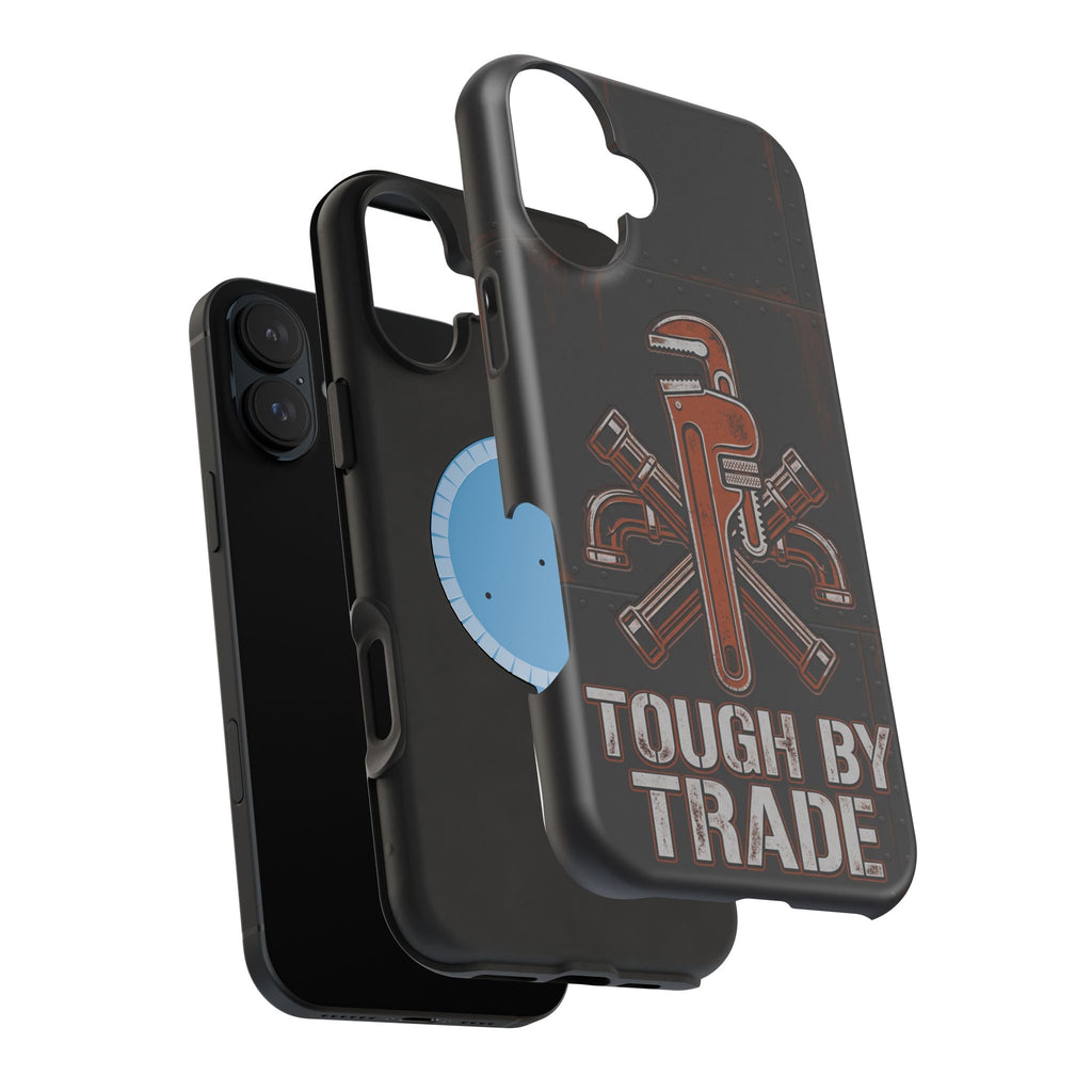 Tough By Trade Phone Case — Crossed Wrenches Wireless Charging Cover