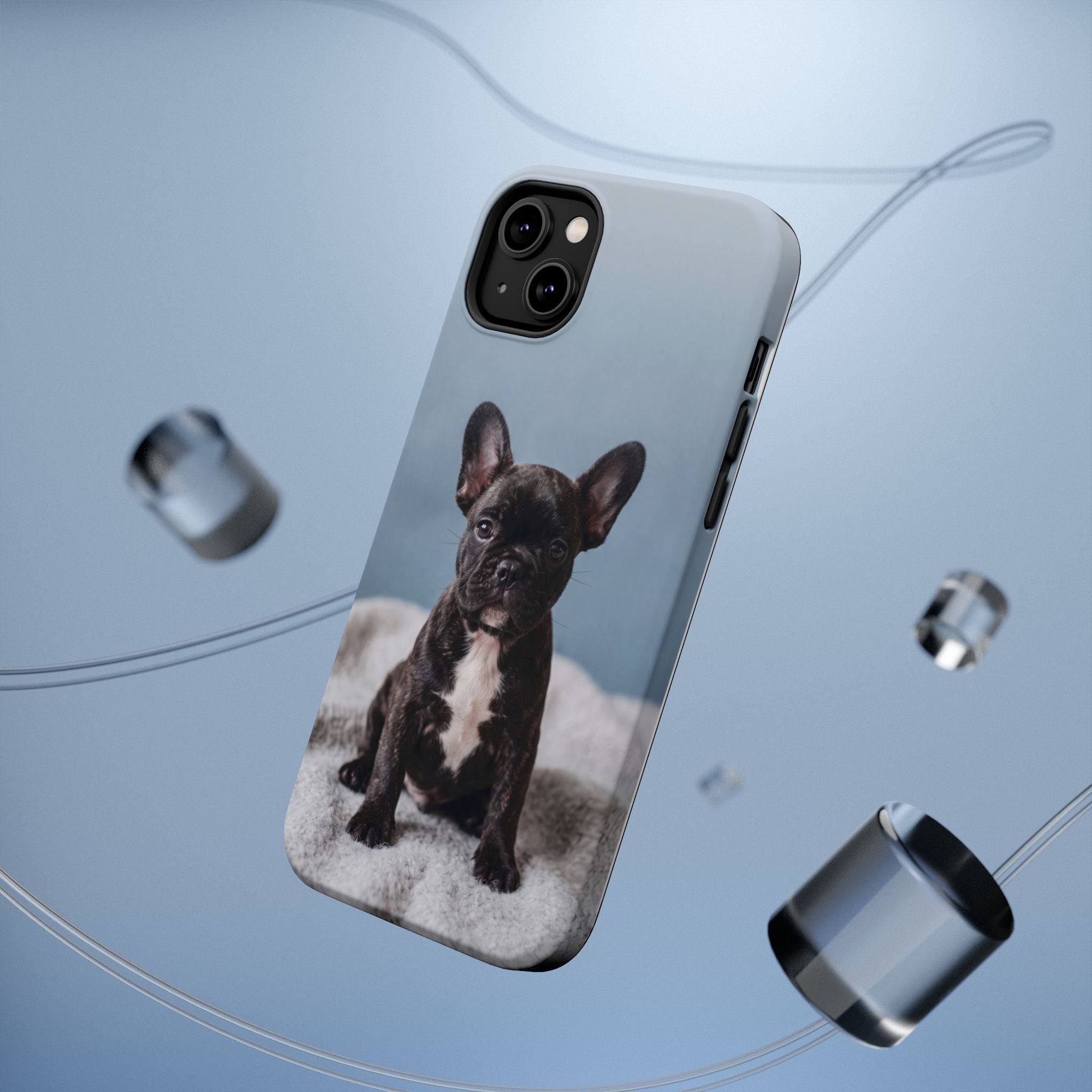 French Bulldog Puppy Phone Case — Impact-Resistant Wireless Charging Cover