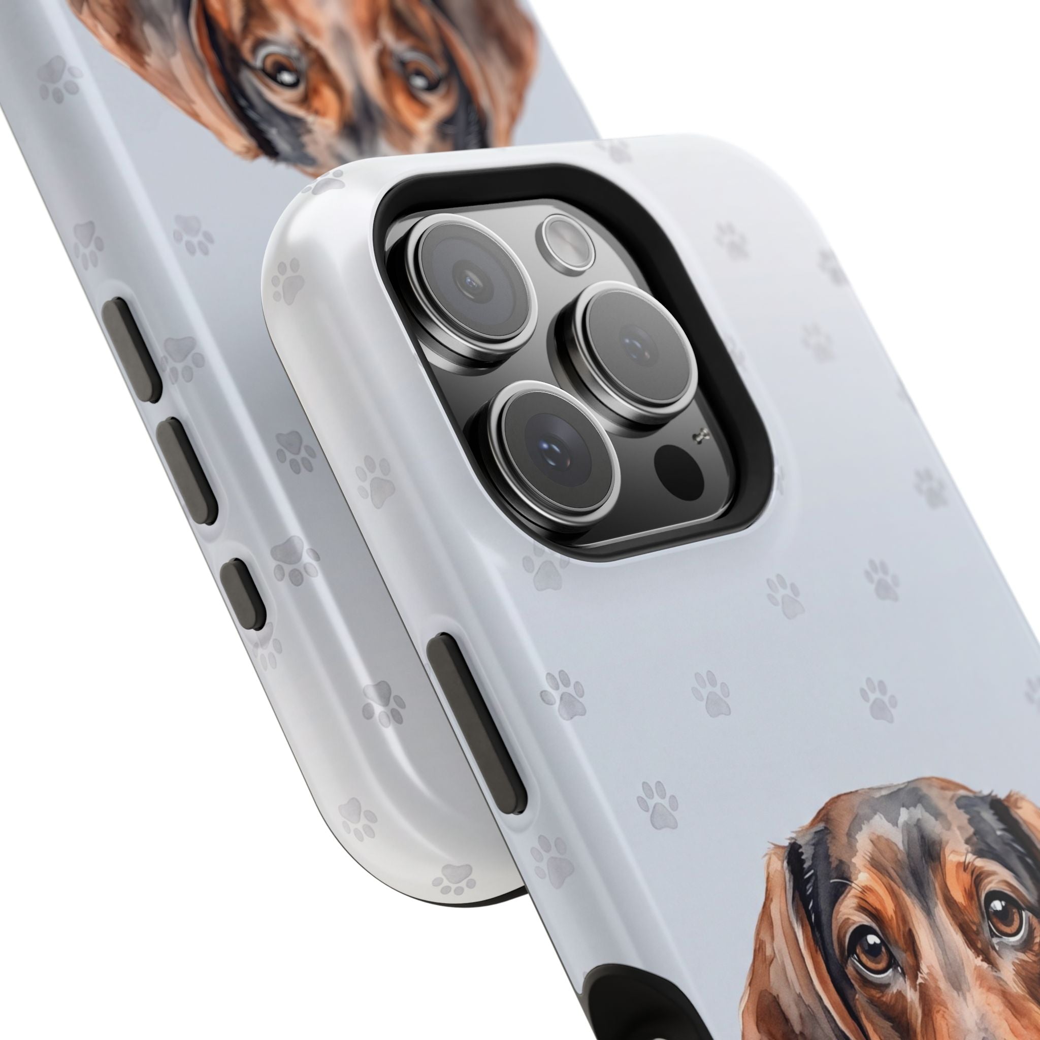 Dachshund Watercolor Portrait Phone Case | Elegant Sausage Dog Art Print | iPhone & Samsung