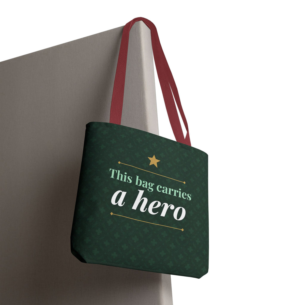 This Bag Carries a Hero Tote | Nurse Gift Tote Bag | Essential Worker Appreciation Gift | Premium Polyester Carry-All