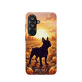 Personalized French Bulldog Pumpkin Patch Phone Case — Wireless Charging Cover