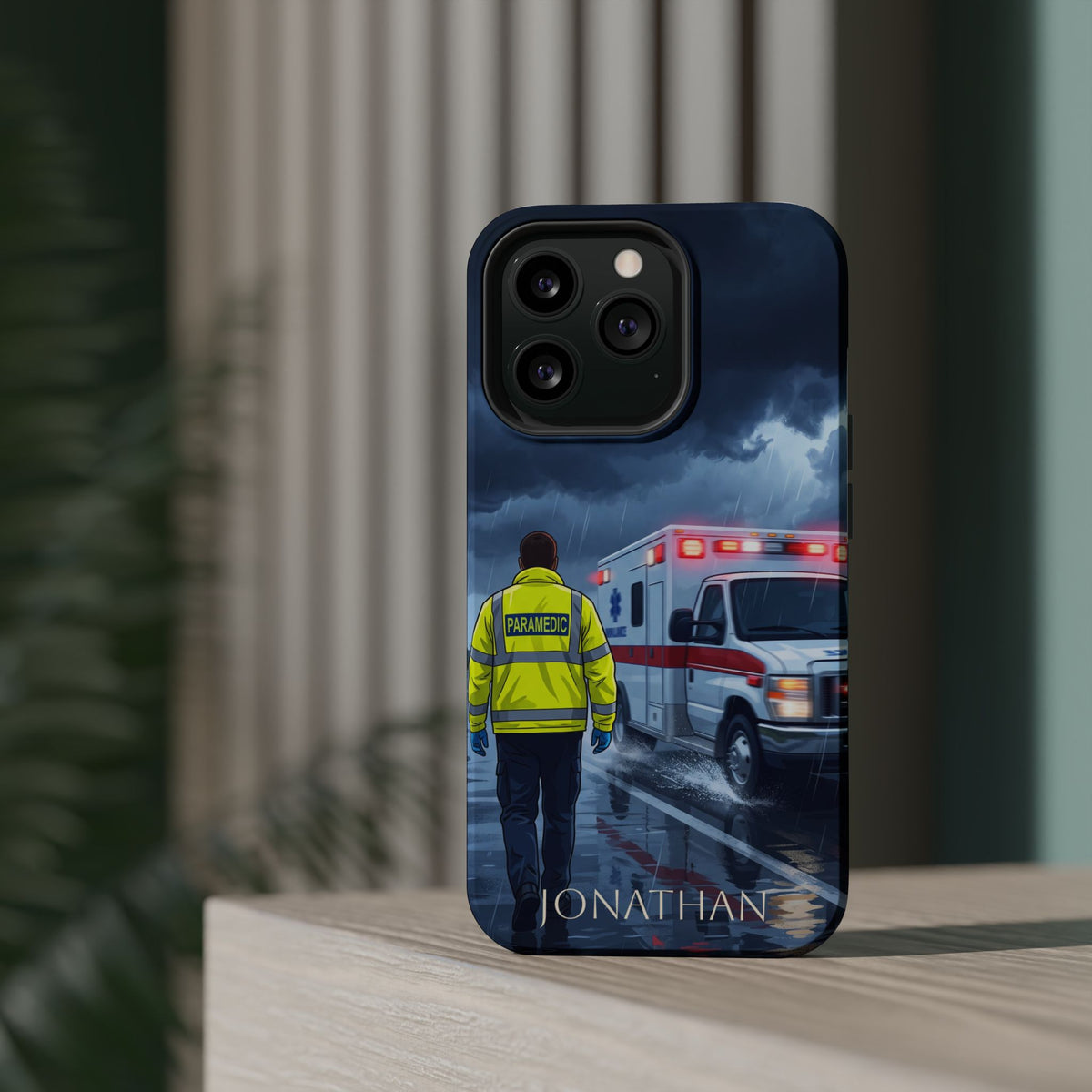 Personalized EMS Storm Phone Case — Wireless Charging Cover