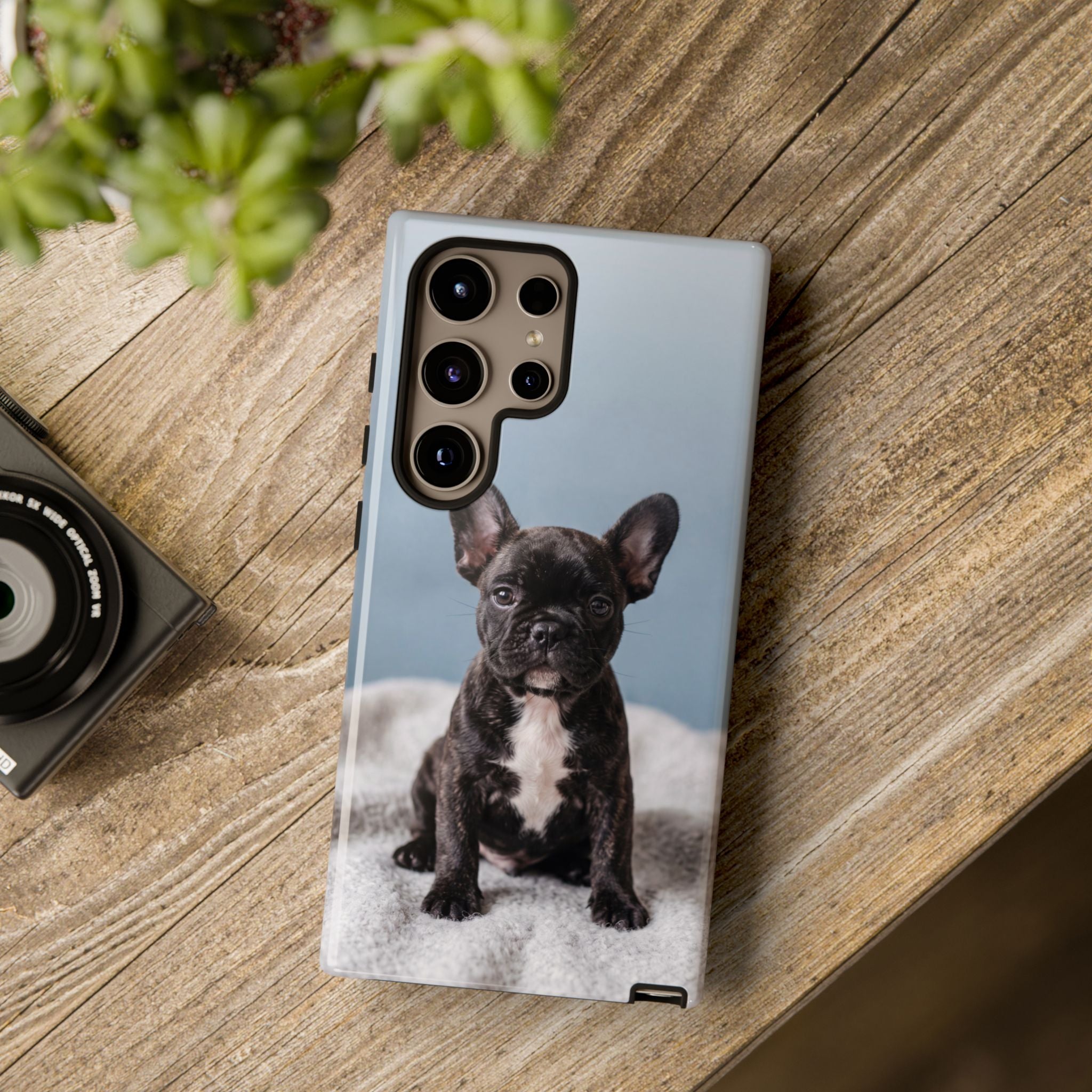 French Bulldog Puppy Phone Case | Adorable Brindle Frenchie Portrait | Samsung & iPhone