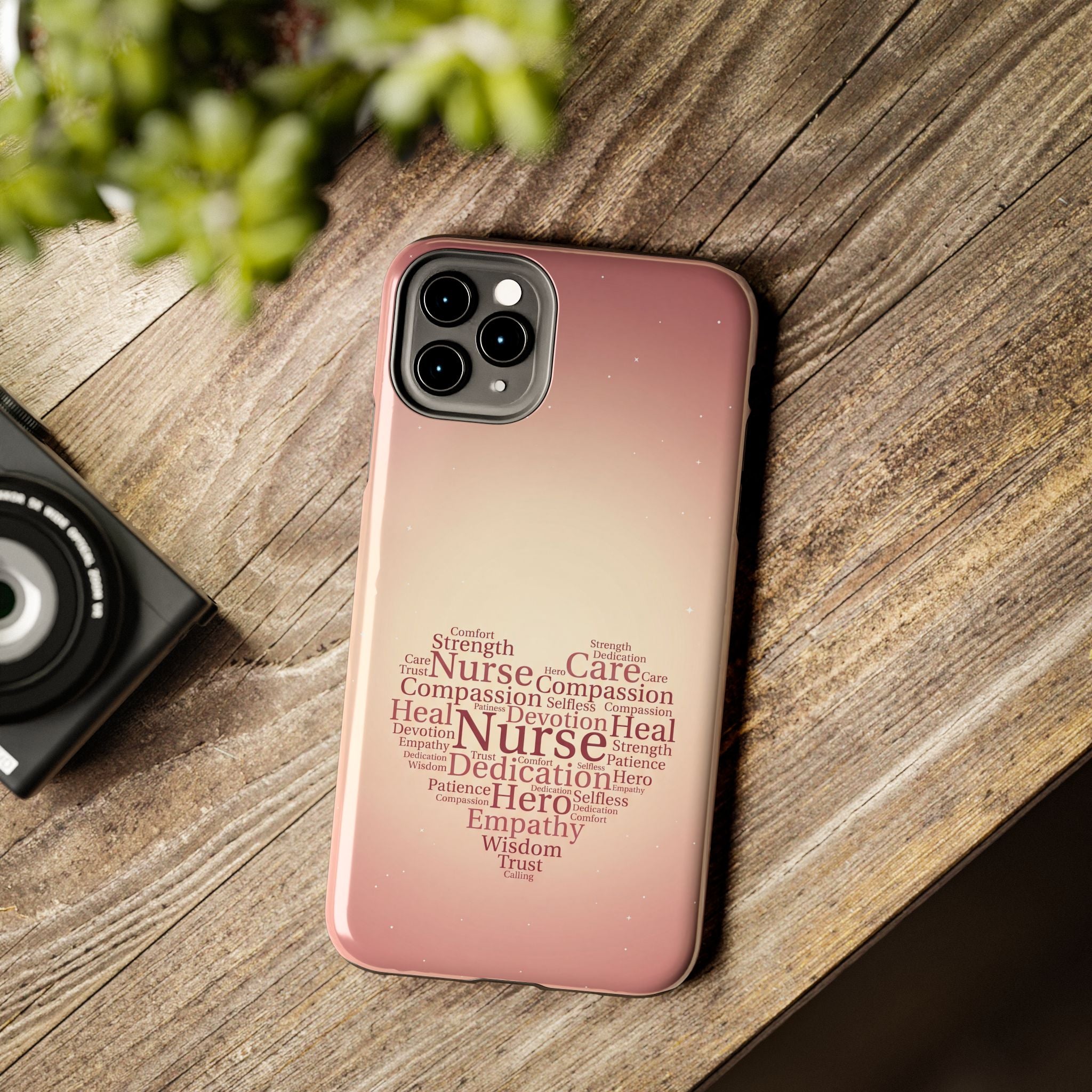 Nurse Heart Word Cloud Phone Case | iPhone & Samsung Galaxy series