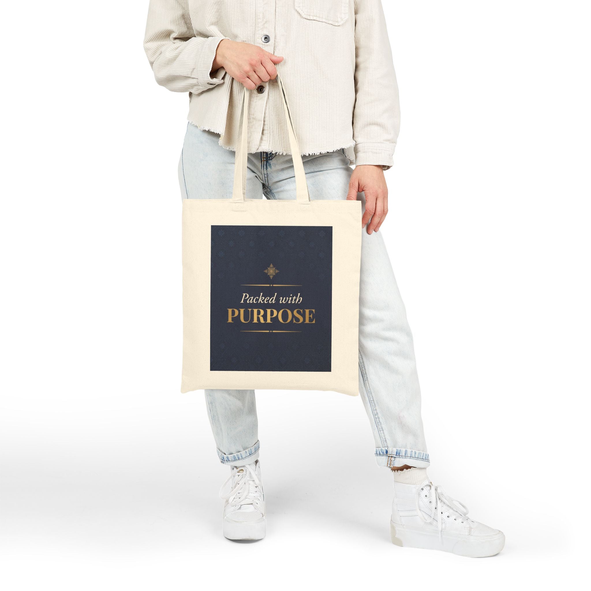 Nurse Tote Bag – Packed with purpose – Cotton Canvas Tote Bag for Nurses