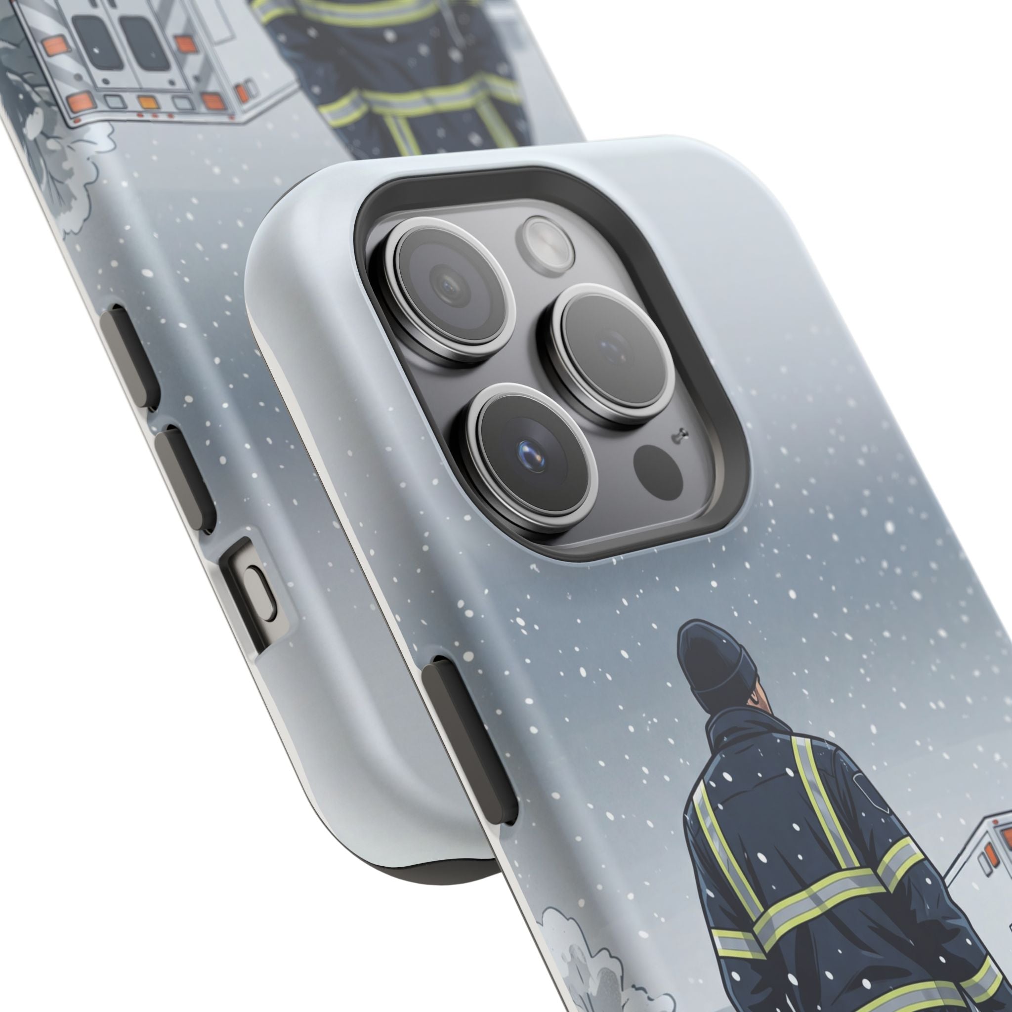 Bold Paramedic/EMT Portrait Phone Case — Magnetic Wireless Charging Cover