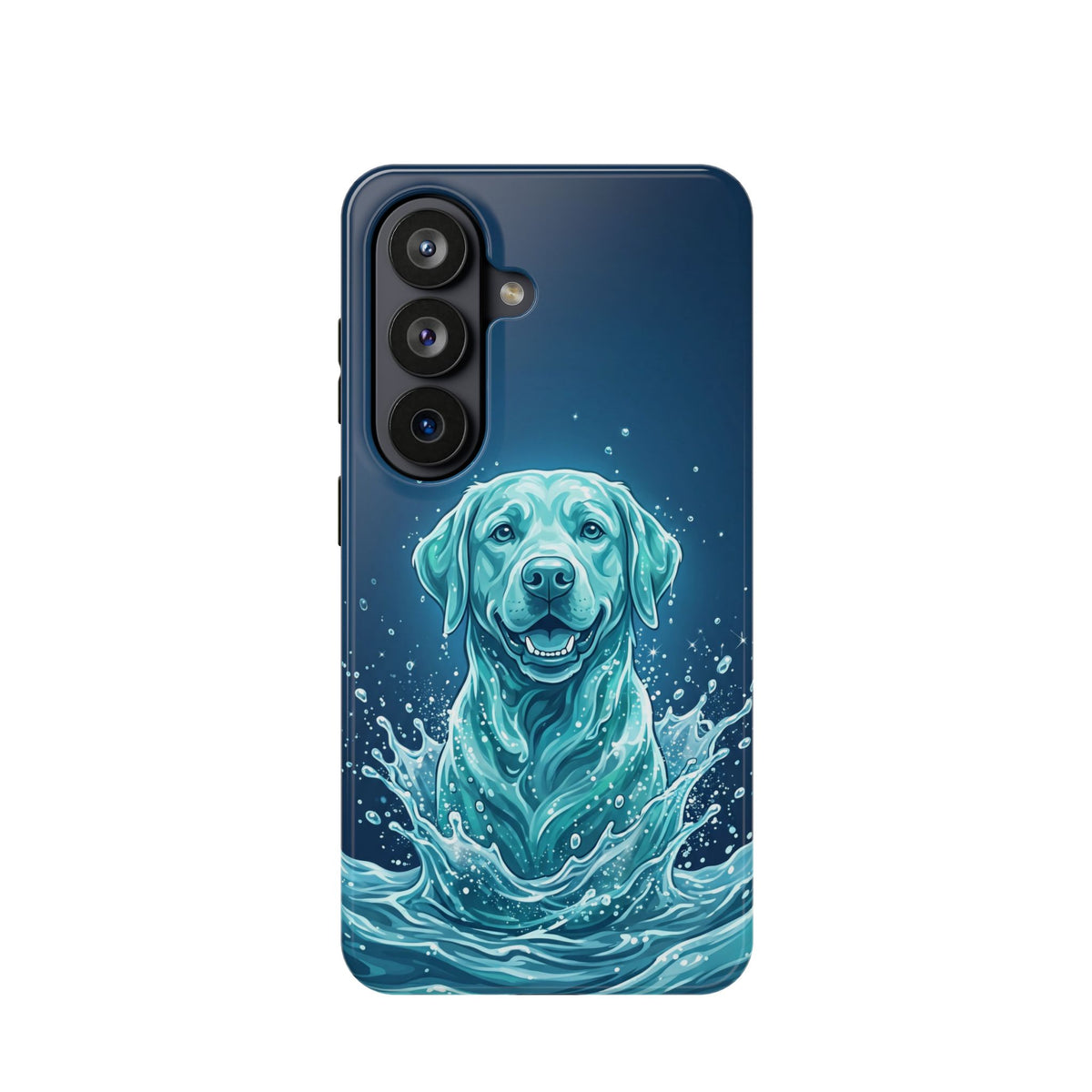 Water Splash Labrador Phone Case — Tough Magnetic Case with Wireless Charging