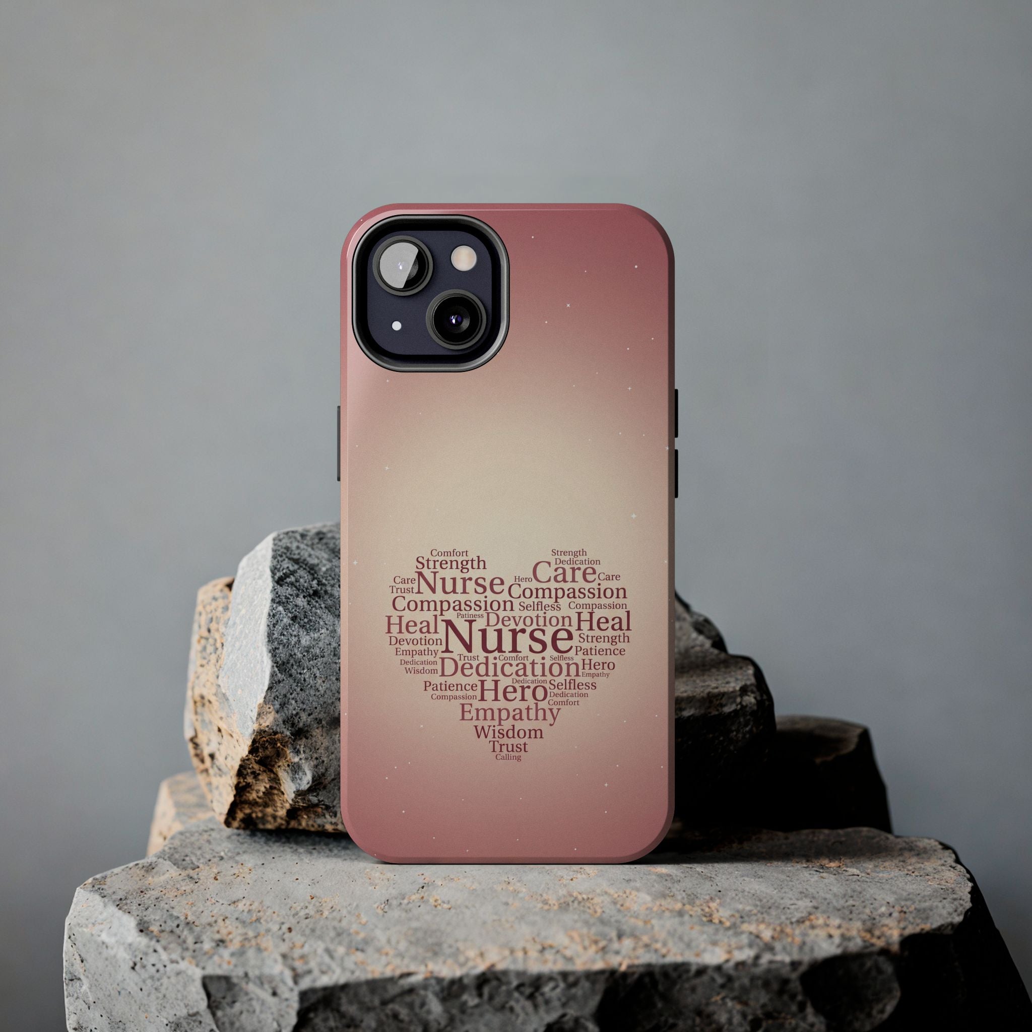 Nurse Heart Word Cloud Phone Case | iPhone & Samsung Galaxy series