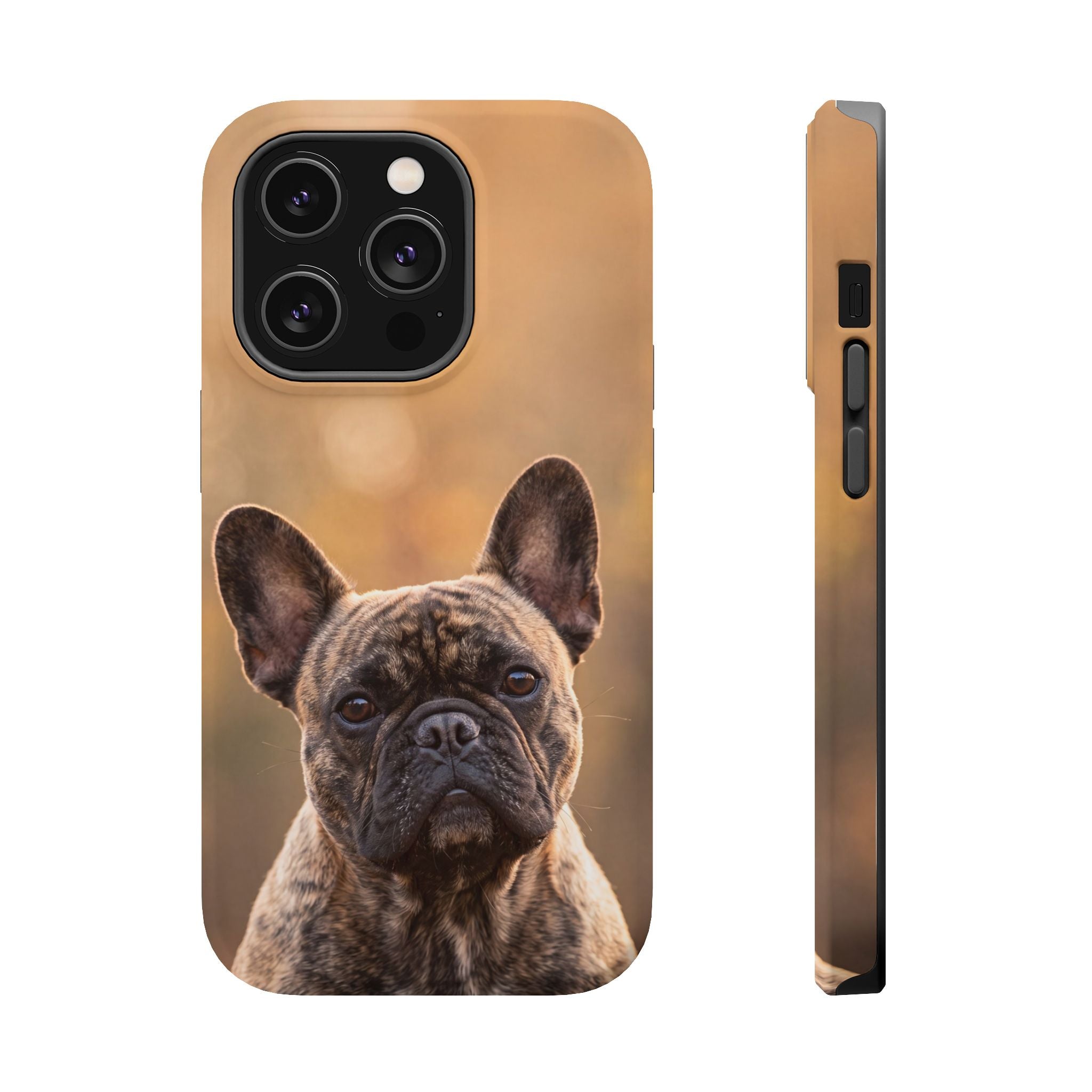 Brindle French Bulldog Phone Case — Impact-Resistant Wireless Charging Cover