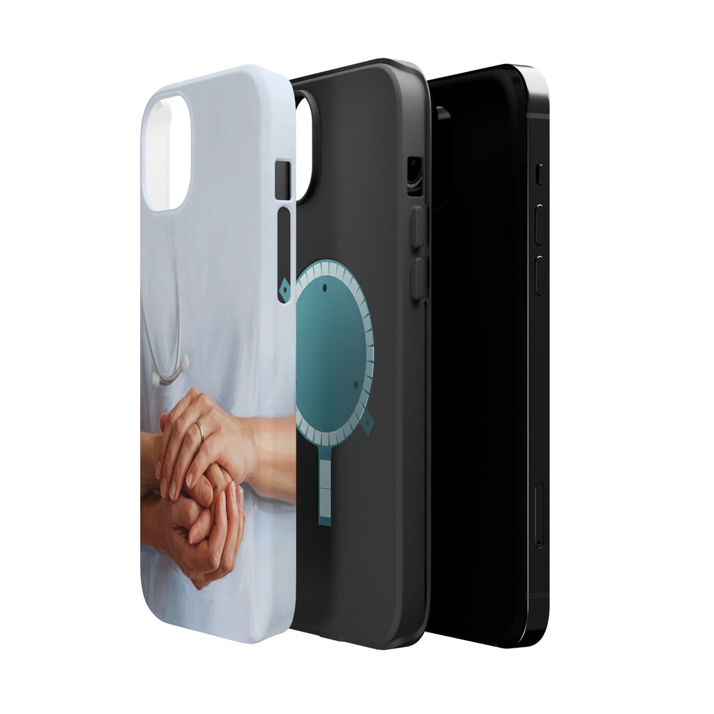 Impact-Resistant Phone Case — Caring Hands Wireless Charging Cover