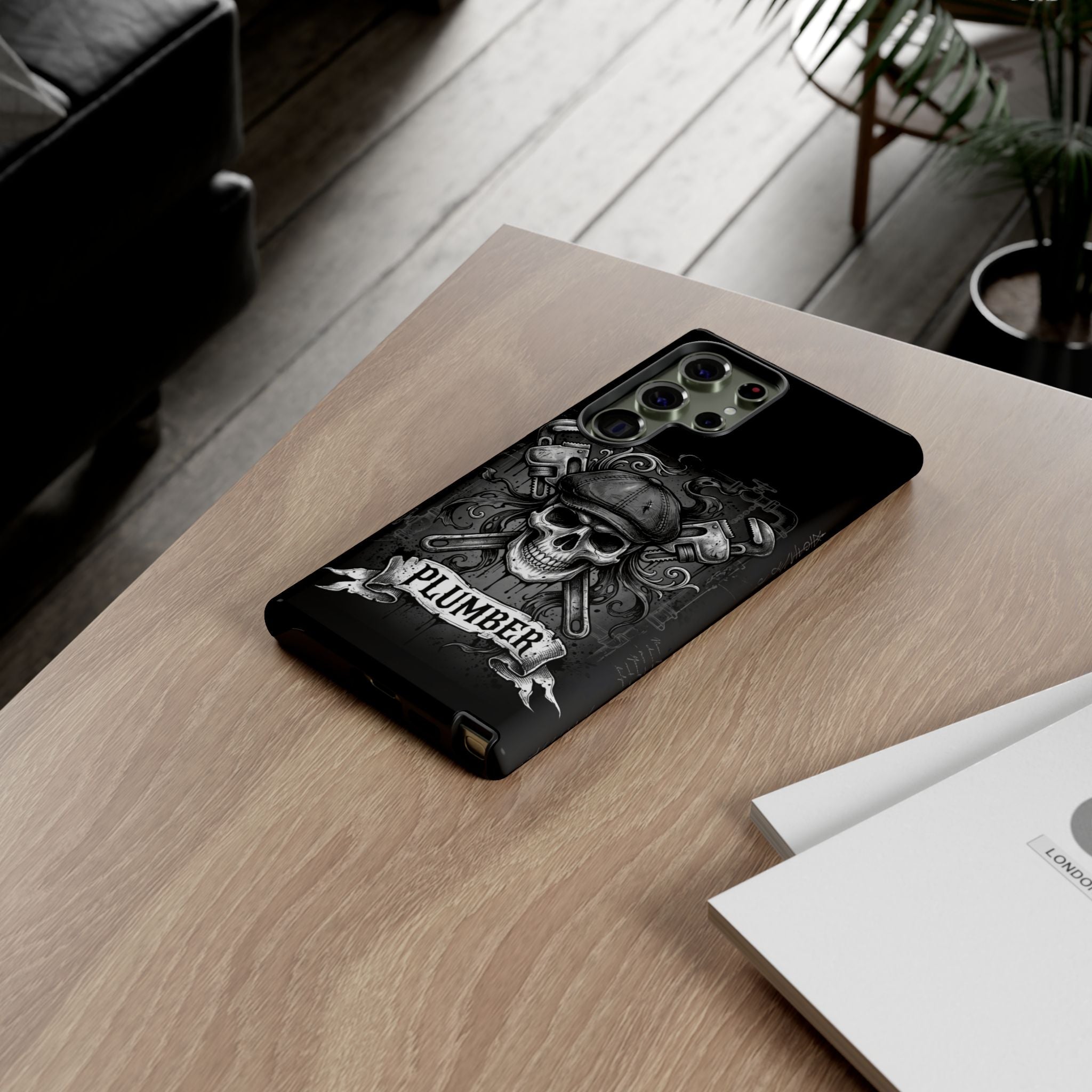 Gothic Skull Plumber Phone Case - Samsung & iPhone Series