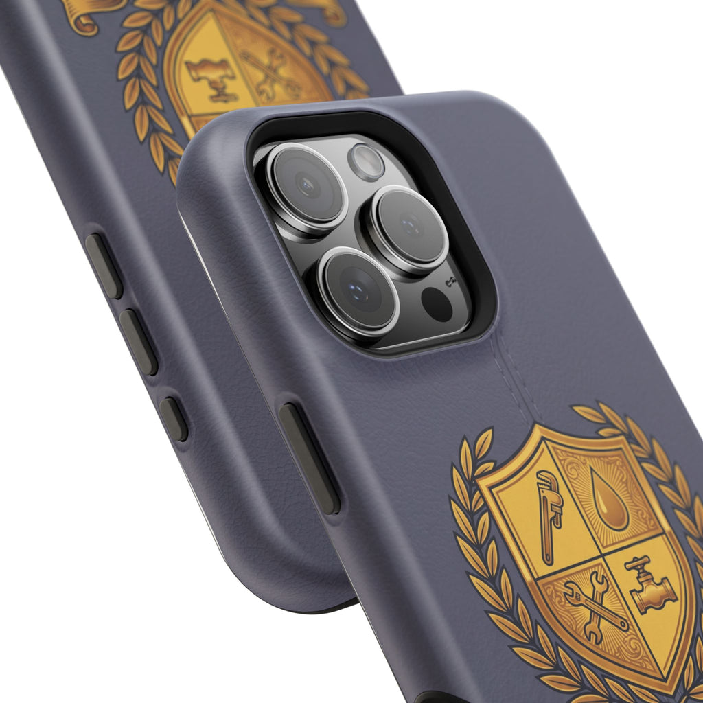 Master Plumber Crest Phone Case — Heraldic Shield Wireless Charging Cover
