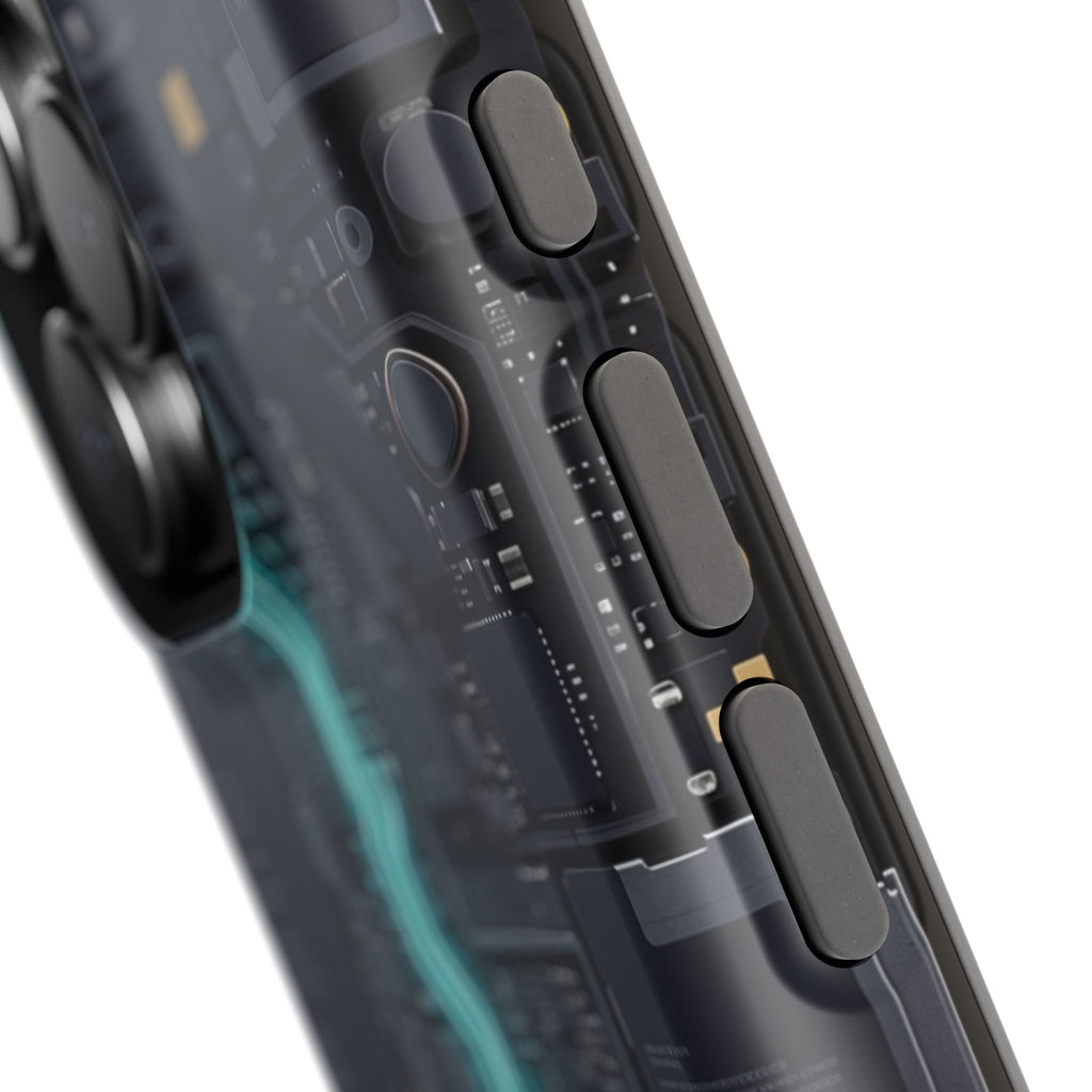 Cyan Bolt Electrician Phone Case — Electric Circuit Wireless Charging Cover