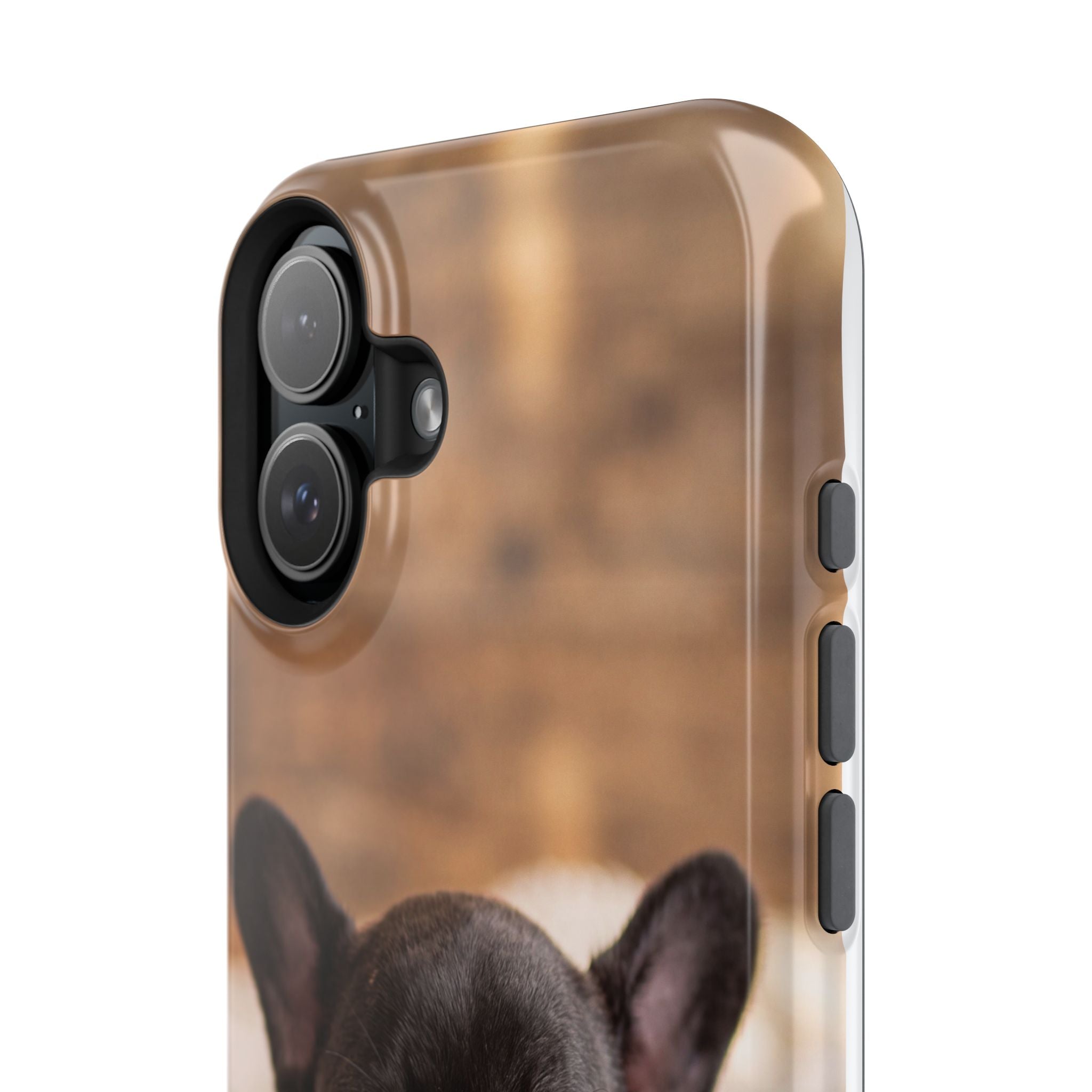 Sleepy French Bulldog Phone Case — Impact-Resistant Wireless Charging Cover