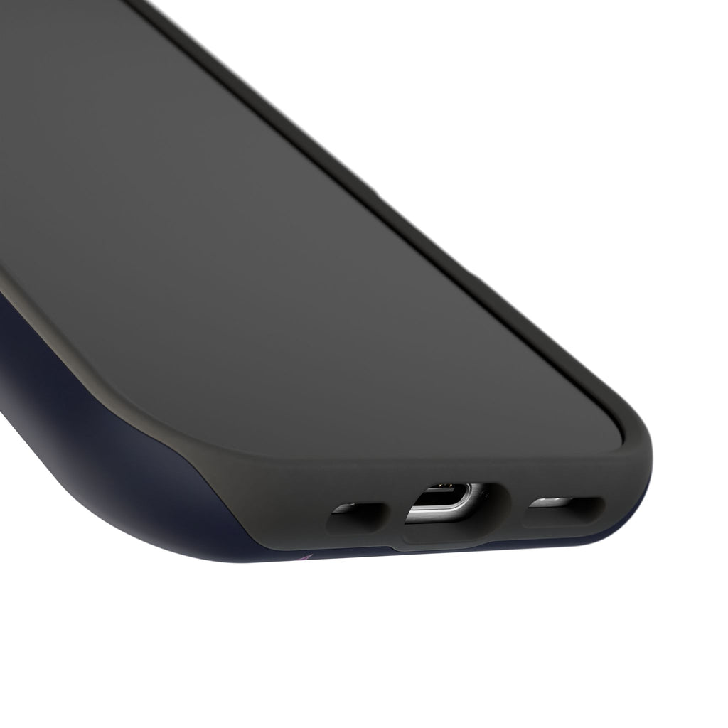 Geometric Labrador Phone Case — Tough Magnetic Case with Wireless Charging