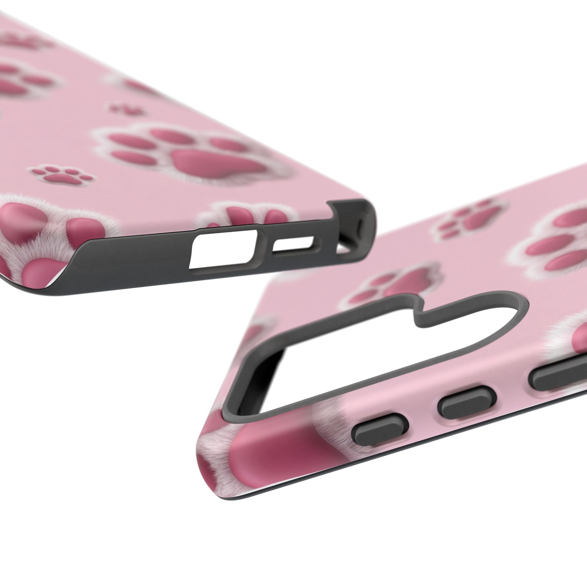 iphone & Samsung - Pink Paws Tough Phone Case — Cute Protective iPhone Cover