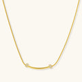 Curved Spark Bar Necklace