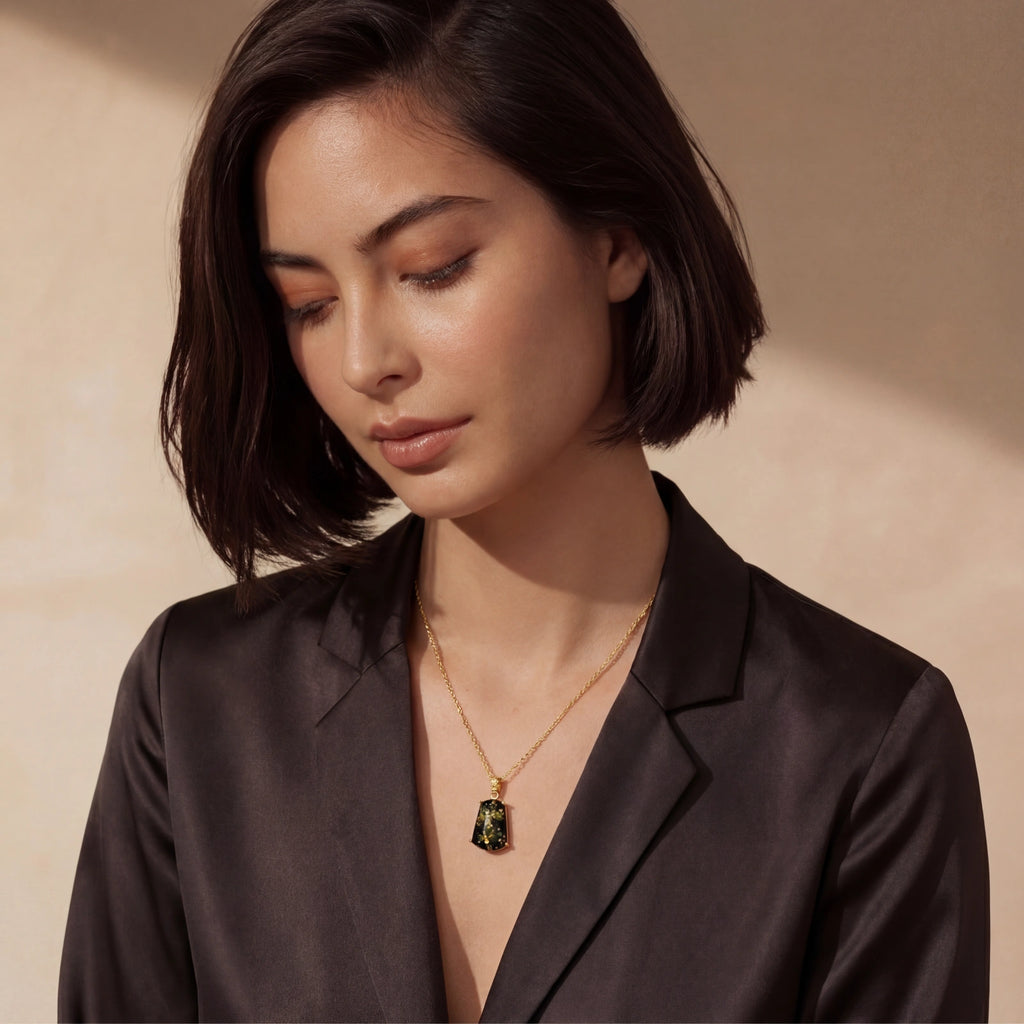 Forest Gold Amber Necklace