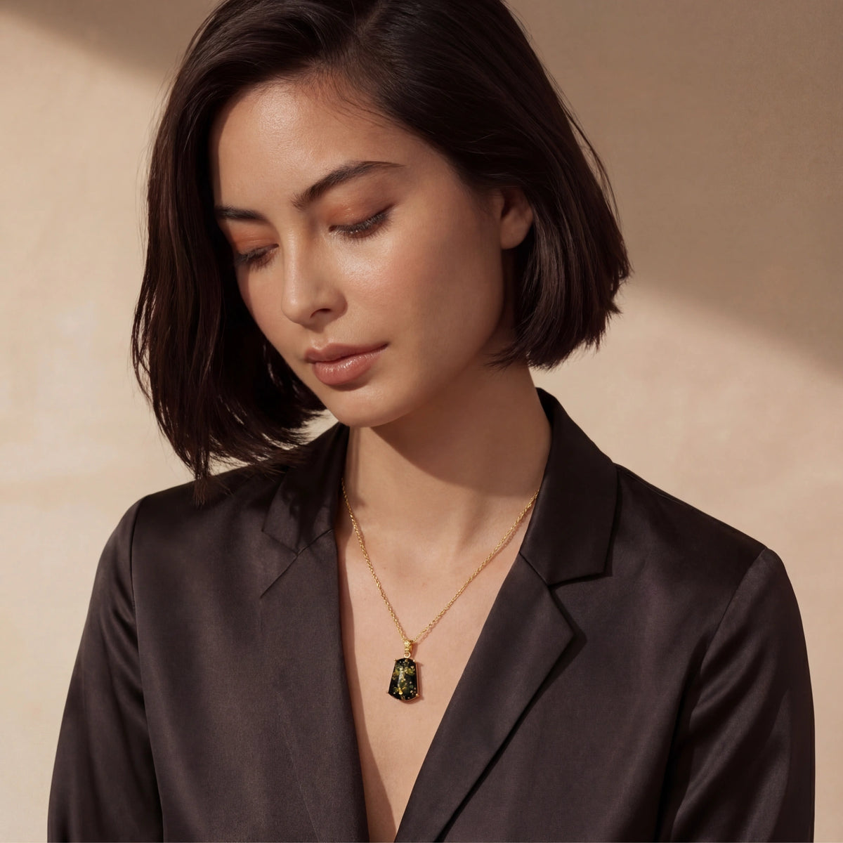 Forest Gold Amber Necklace