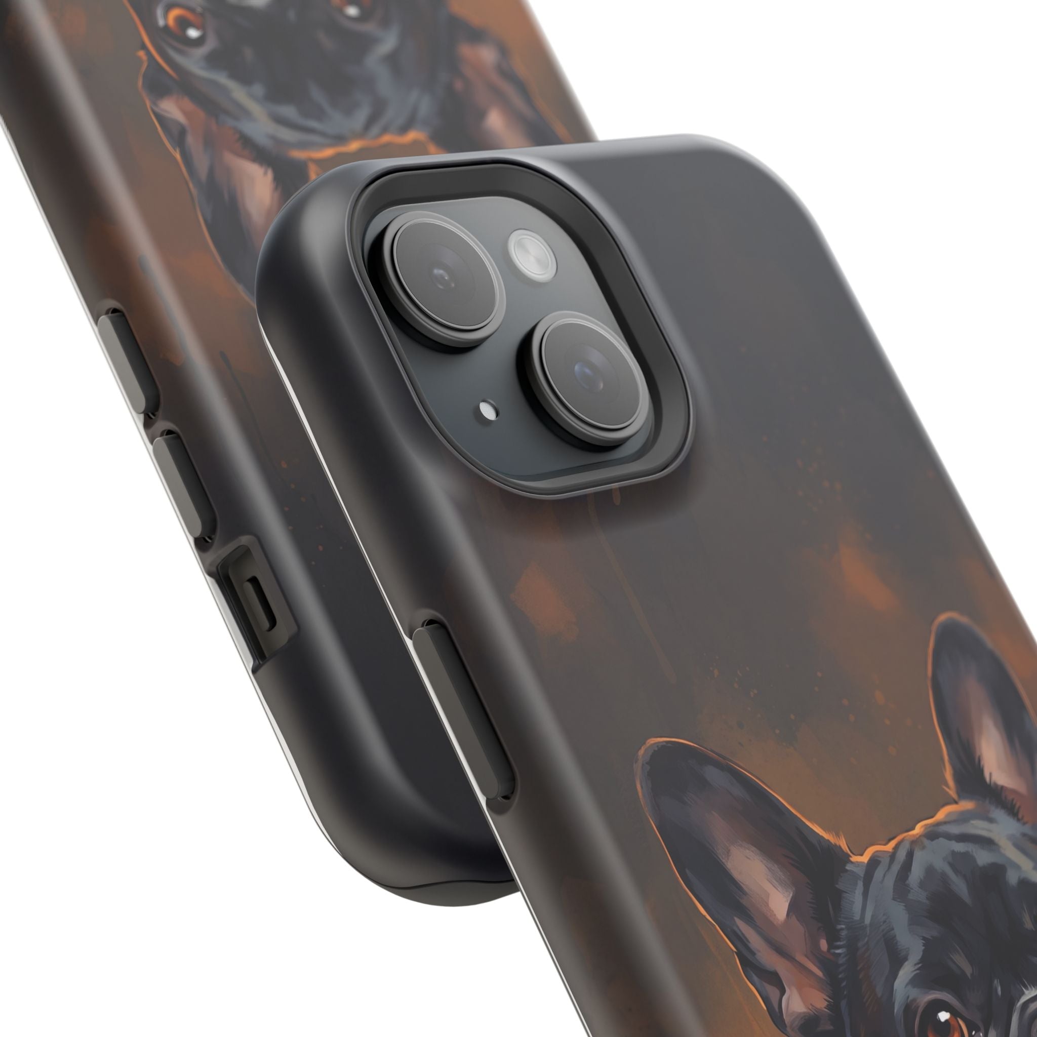 French Bulldog Portrait Phone Case — Impact-Resistant Wireless Charging Cover