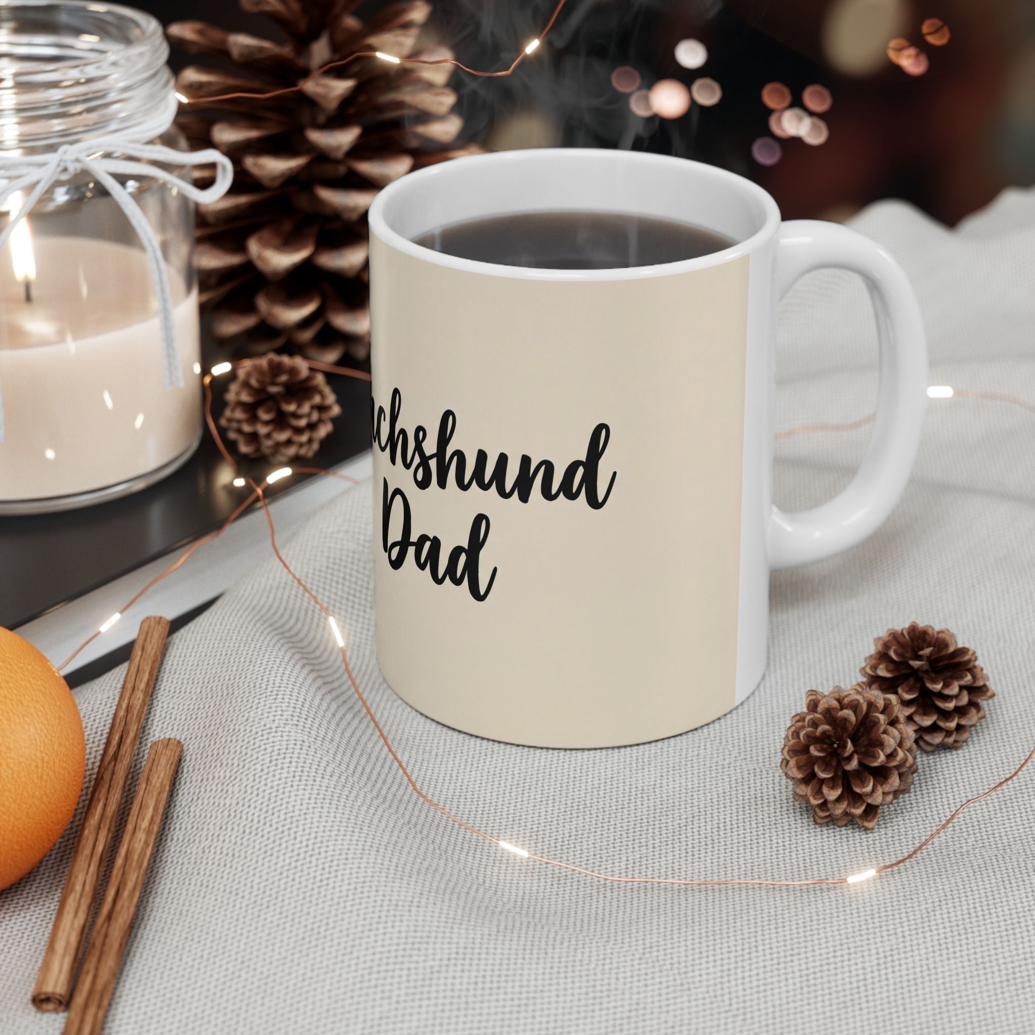 Dachshund Dad Mug | Cute Dog Dad Coffee Mug | Wiener Dog Gift for Dachshund Lovers