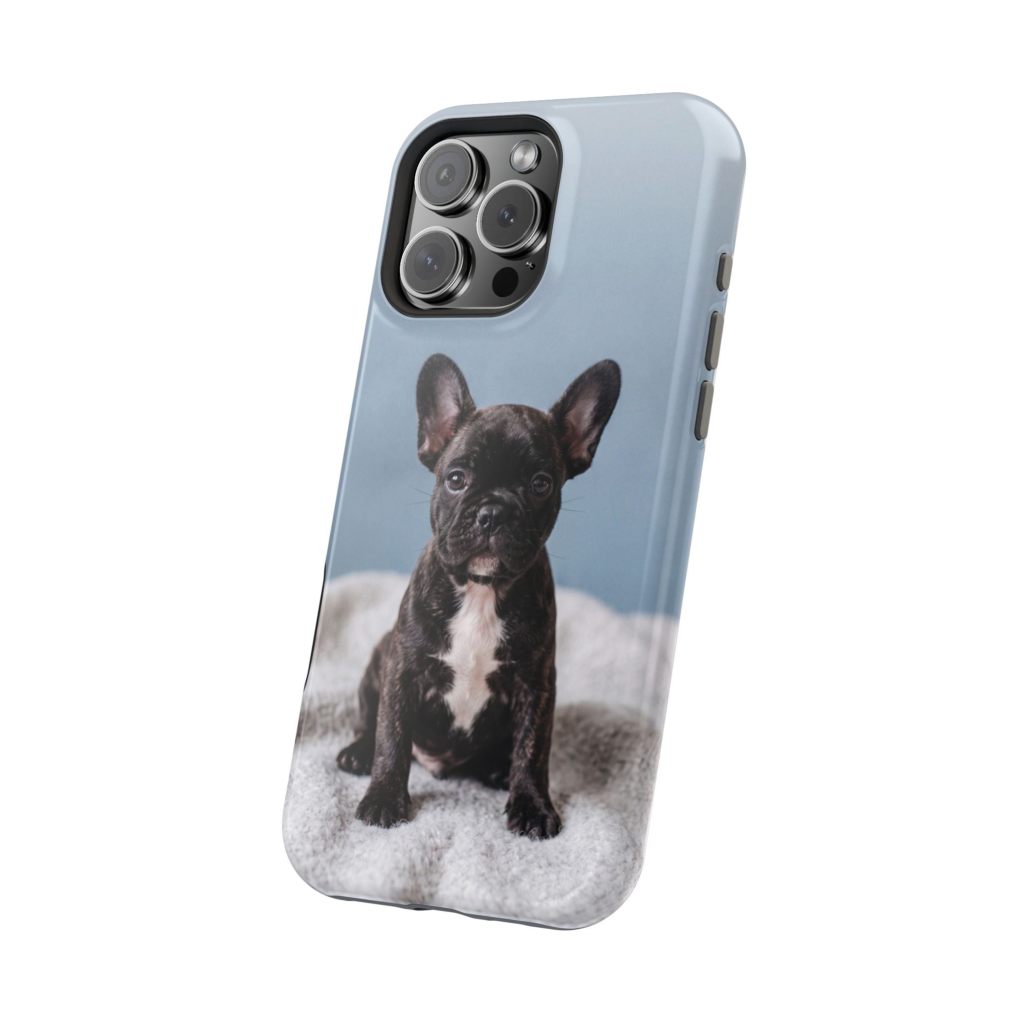 French Bulldog Puppy Phone Case — Impact-Resistant Wireless Charging Cover