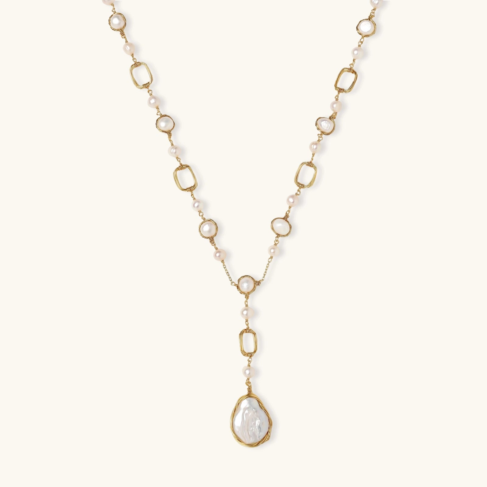 Lumina Pearl Station Necklace