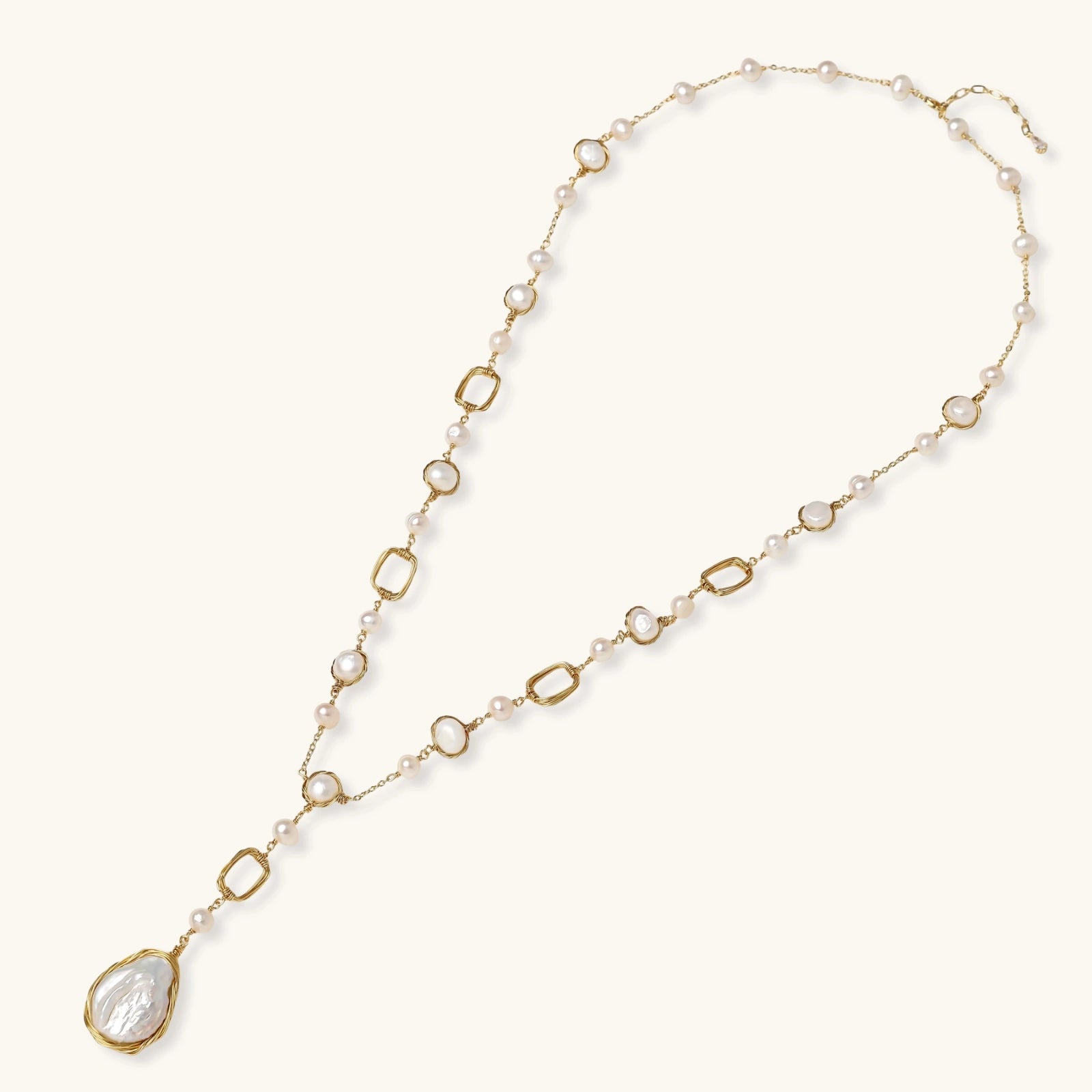 Lumina Pearl Station Necklace