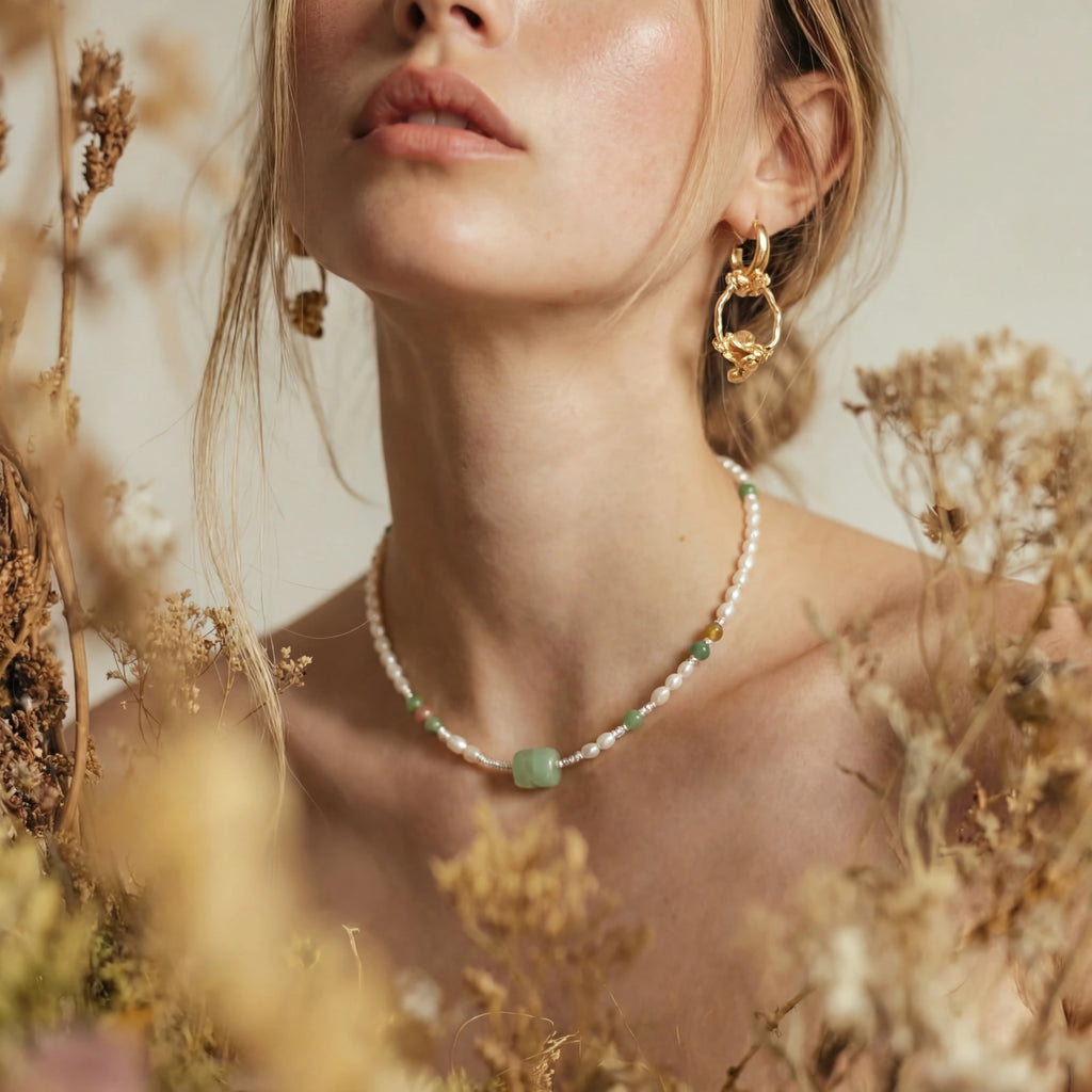 Jade Garden Pearl Necklace