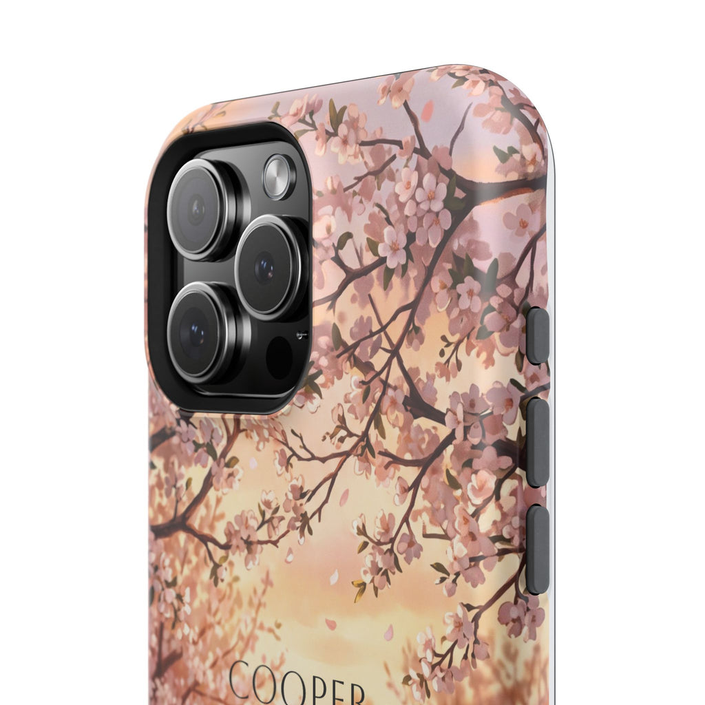 Personalized Golden Retriever Autumn Forest Phone Case — Wireless Charging Cover
