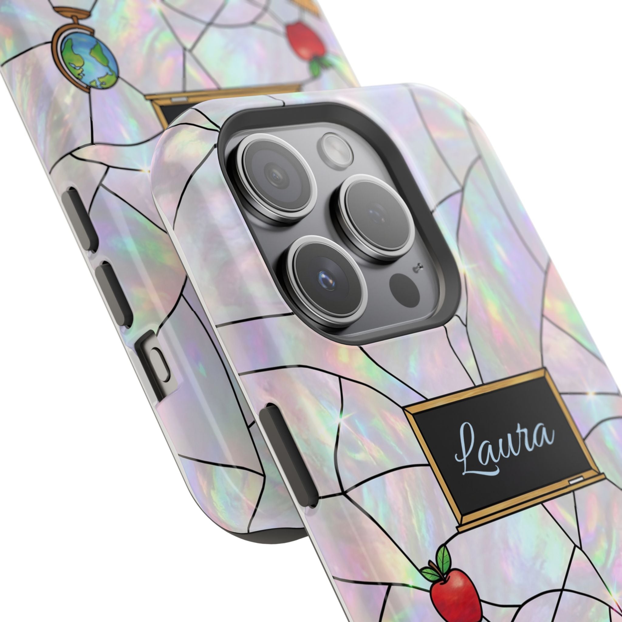 Personalized Teacher Phone Case — Impact-Resistant Wireless Charging Cover