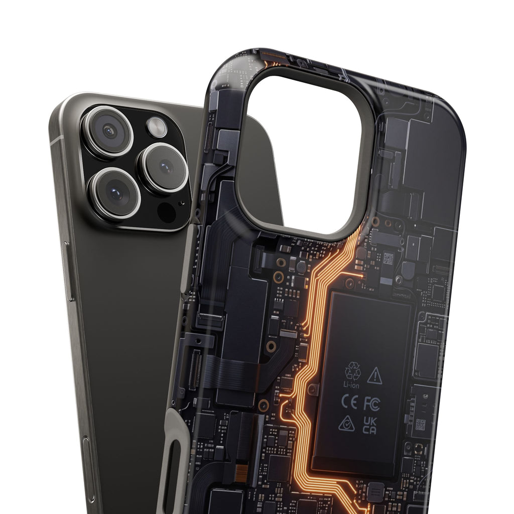 Electrician Circuit Bolt Phone Case — Impact-Resistant Wireless Charging Cover