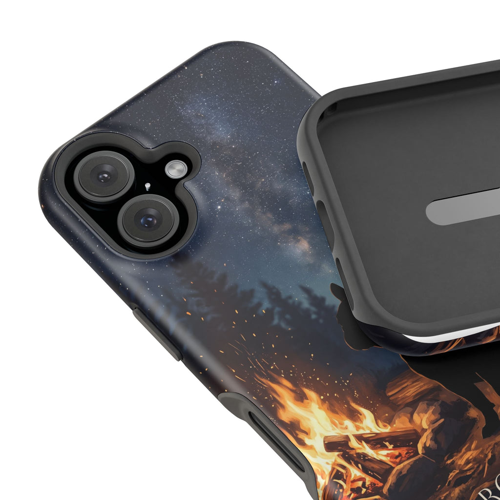 Personalized French Bulldog Campfire Phone Case — Wireless Charging Cover