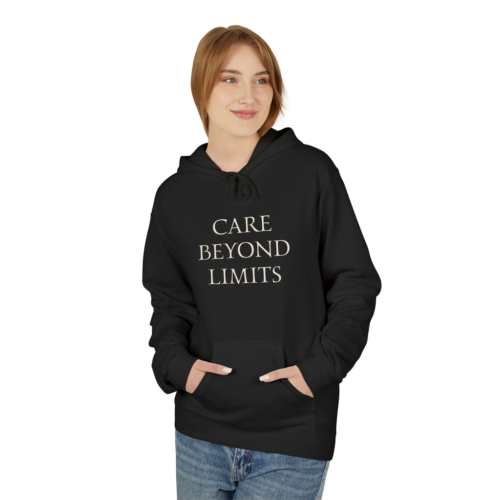 Nurse Hoodie |  Cozy Inspirational "Care Beyond Limits"