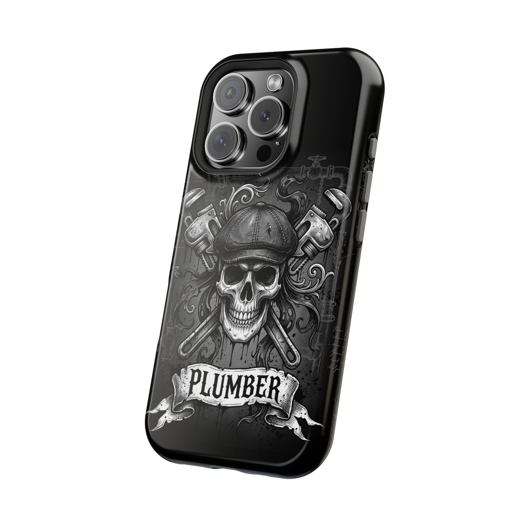 Skull & Wrenches Plumber Phone Case — Wireless Charging Cover