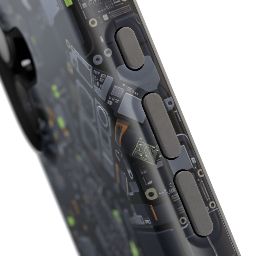 Circuit Core Phone Case — Motherboard Print Wireless Charging Cover
