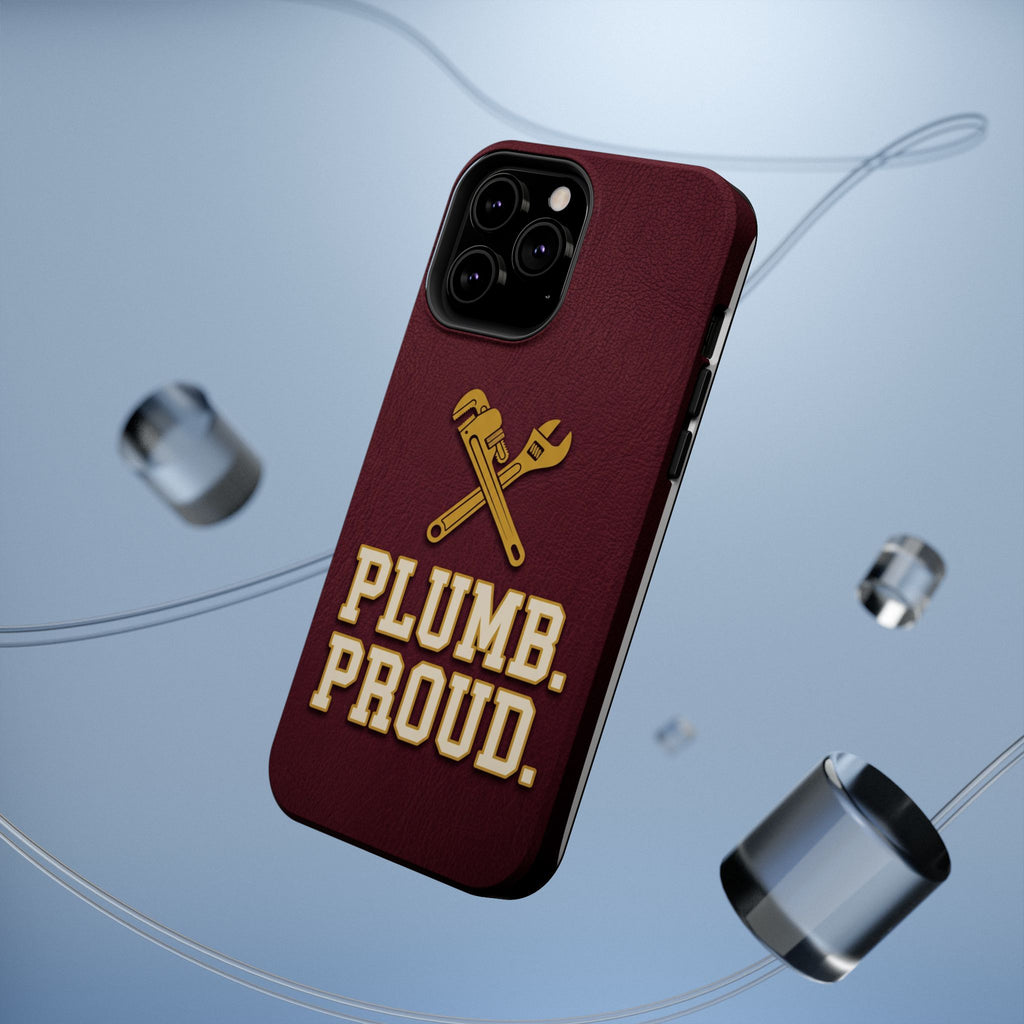 Plumb. Proud. Phone Case — Crossed Wrenches Wireless Charging Cover