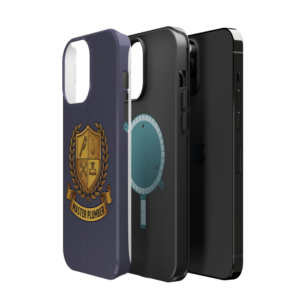 Master Plumber Crest Phone Case — Heraldic Shield Wireless Charging Cover
