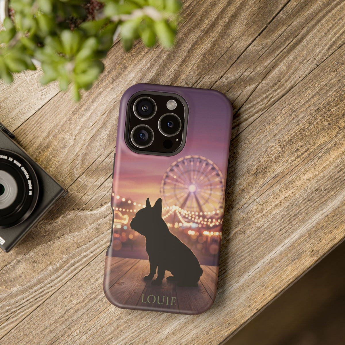 Personalized French Bulldog Carnival Nights Phone Case — Wireless Charging Cover