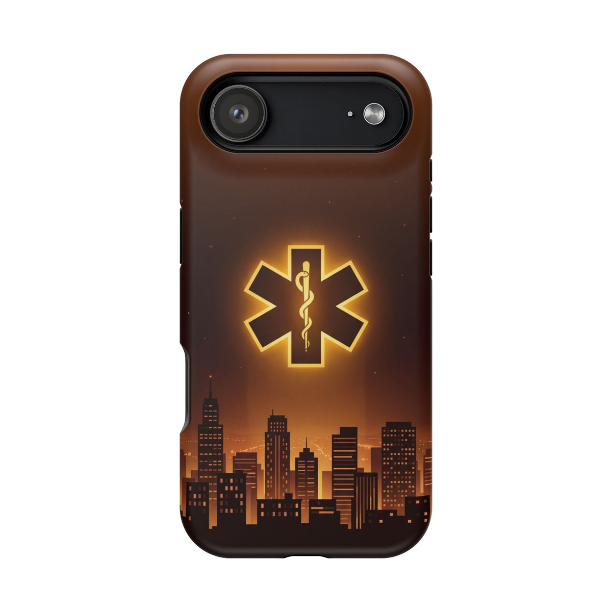 Paramedic/EMT Skyline Phone Case — Magnetic Wireless Charging Cover