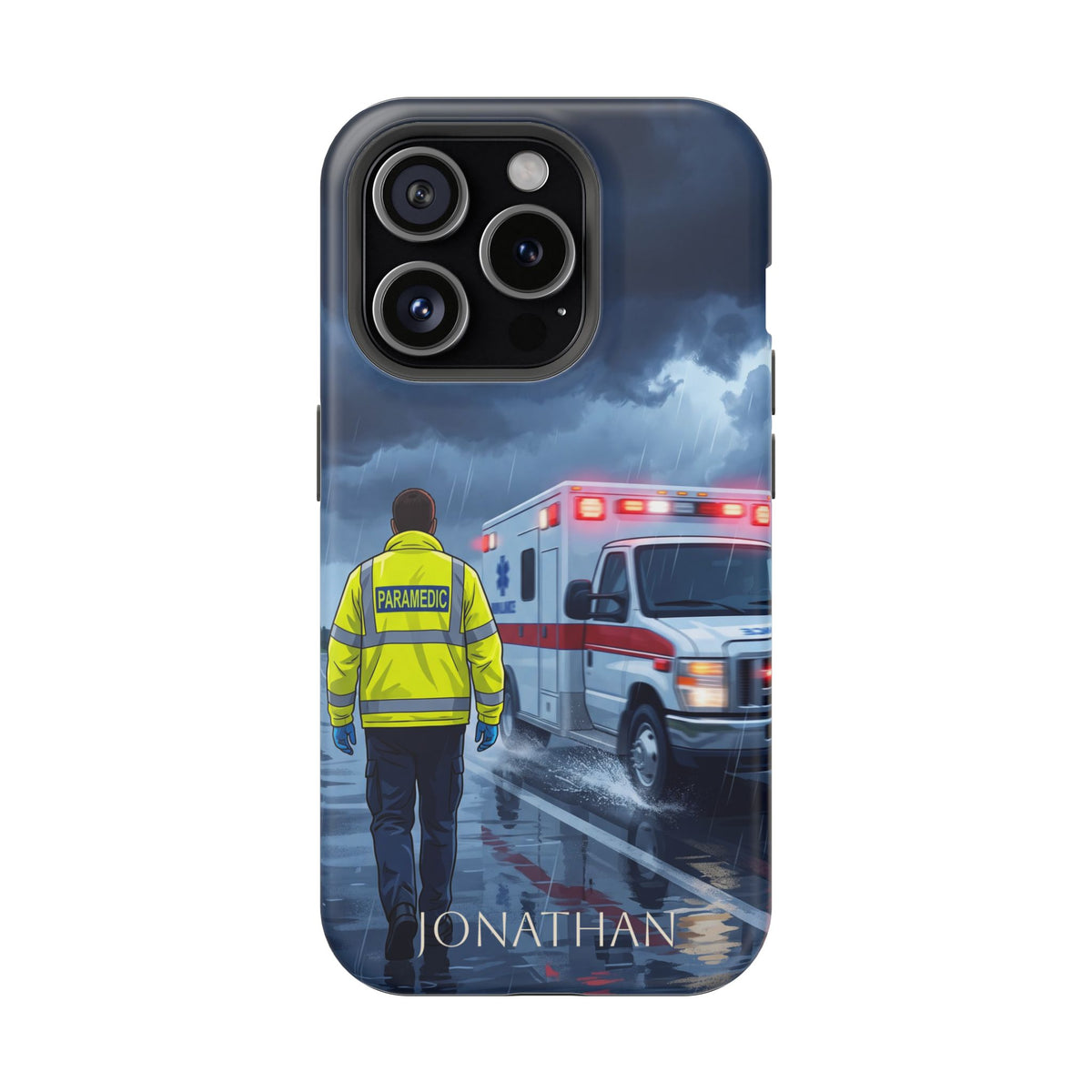 Personalized EMS Storm Phone Case — Wireless Charging Cover